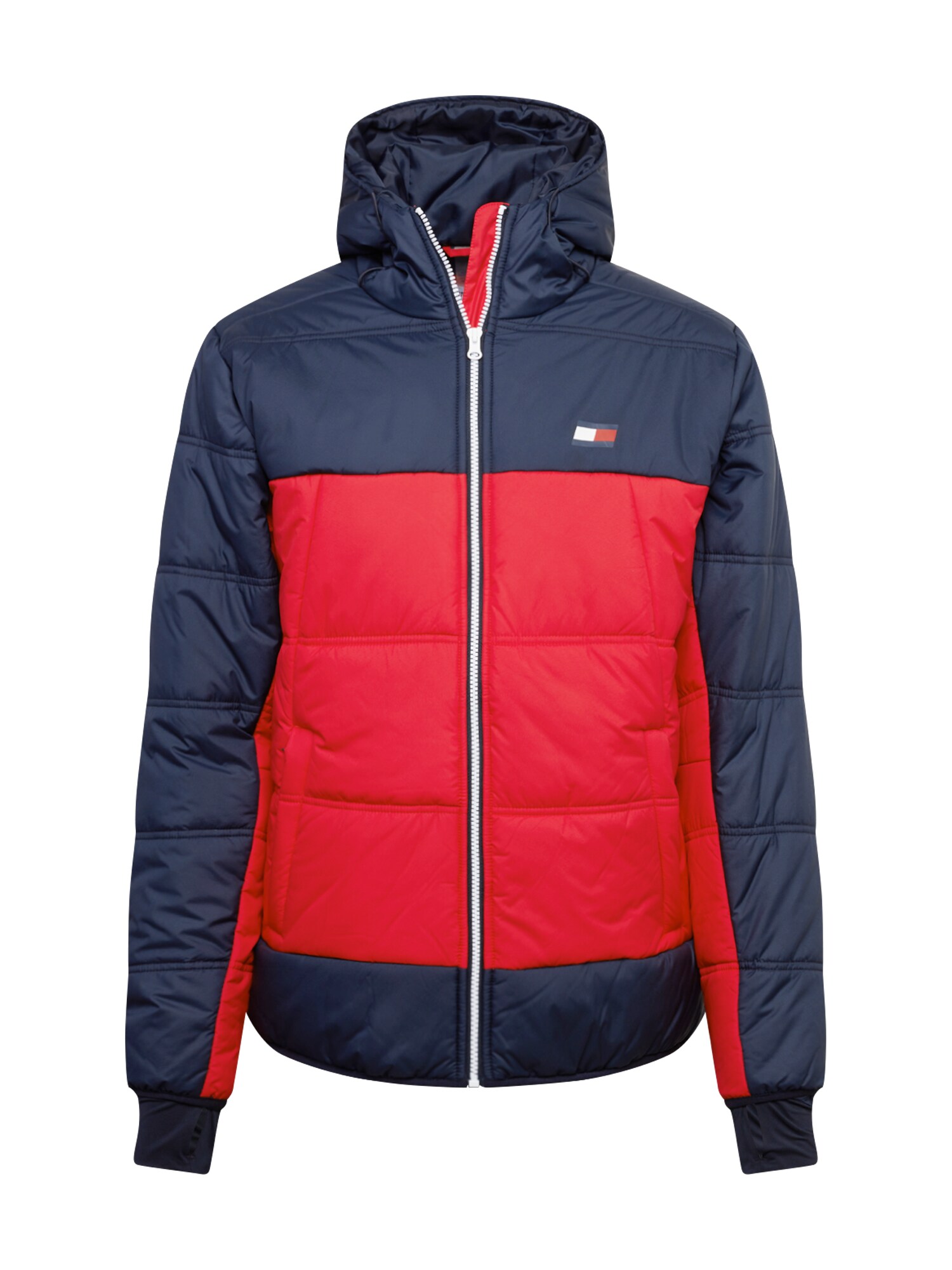 Tommy Sport Sportinė striukė 'INSULATION'  raudona / tamsiai mėlyna / balta