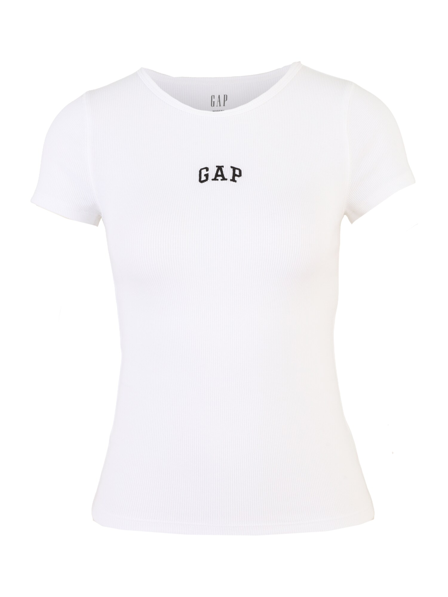 Gap Petite Tricou  negru / alb