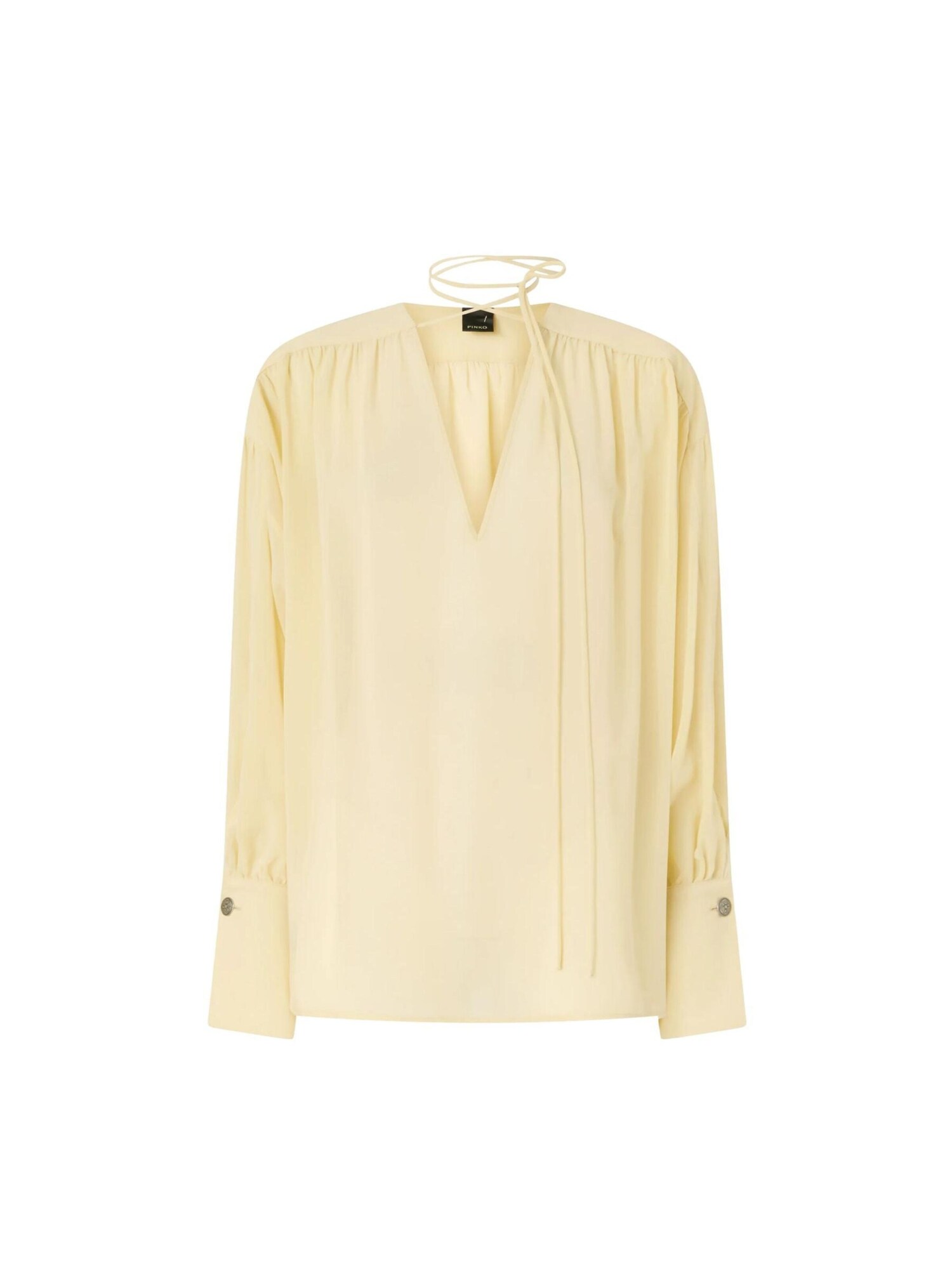 PINKO Blusa 'PINKO ASOLA BLUSA VOILE BLUSA'  amarillo pastel