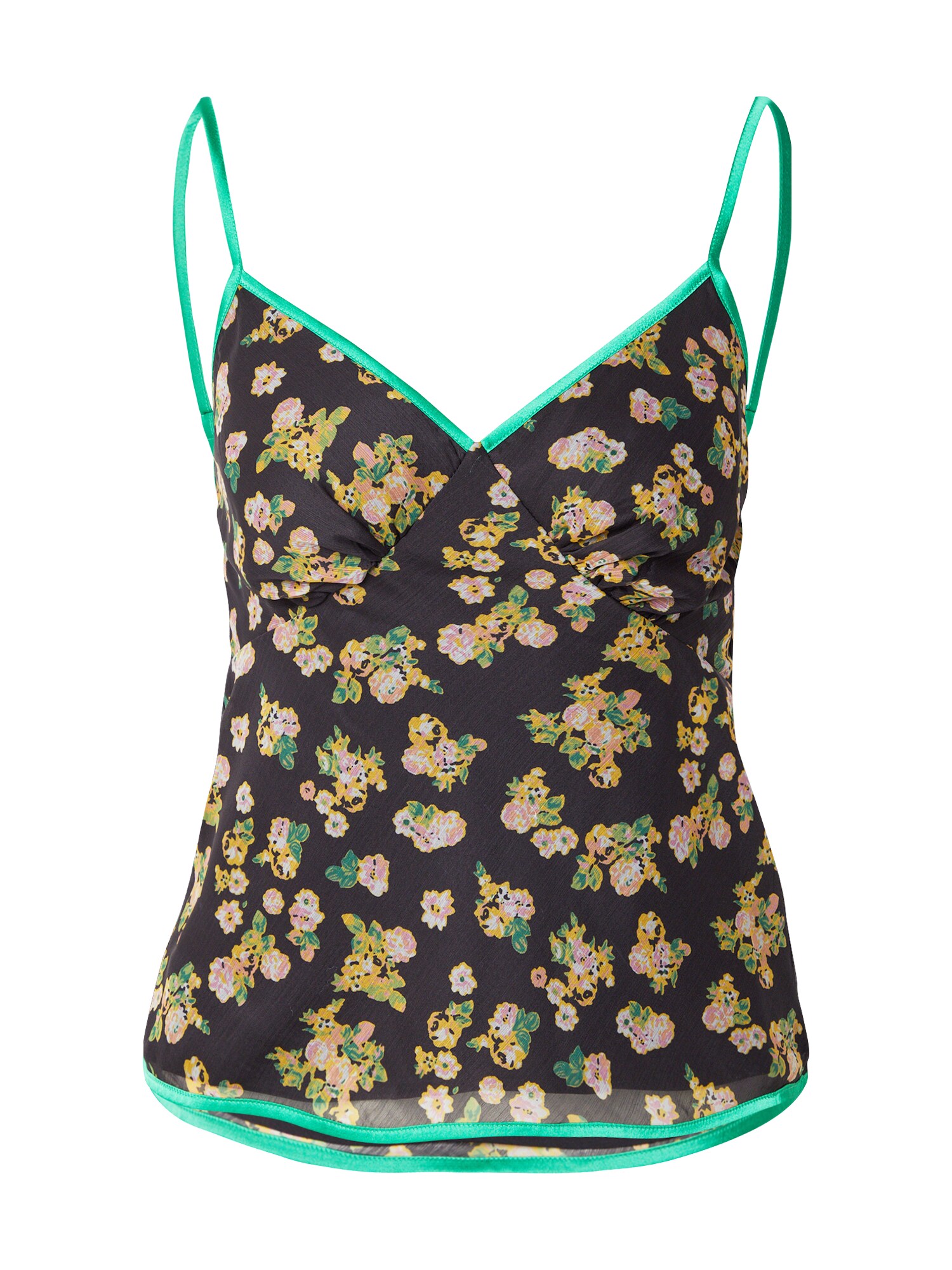 TOPSHOP Top žltá / orgovánová / čierna / biela