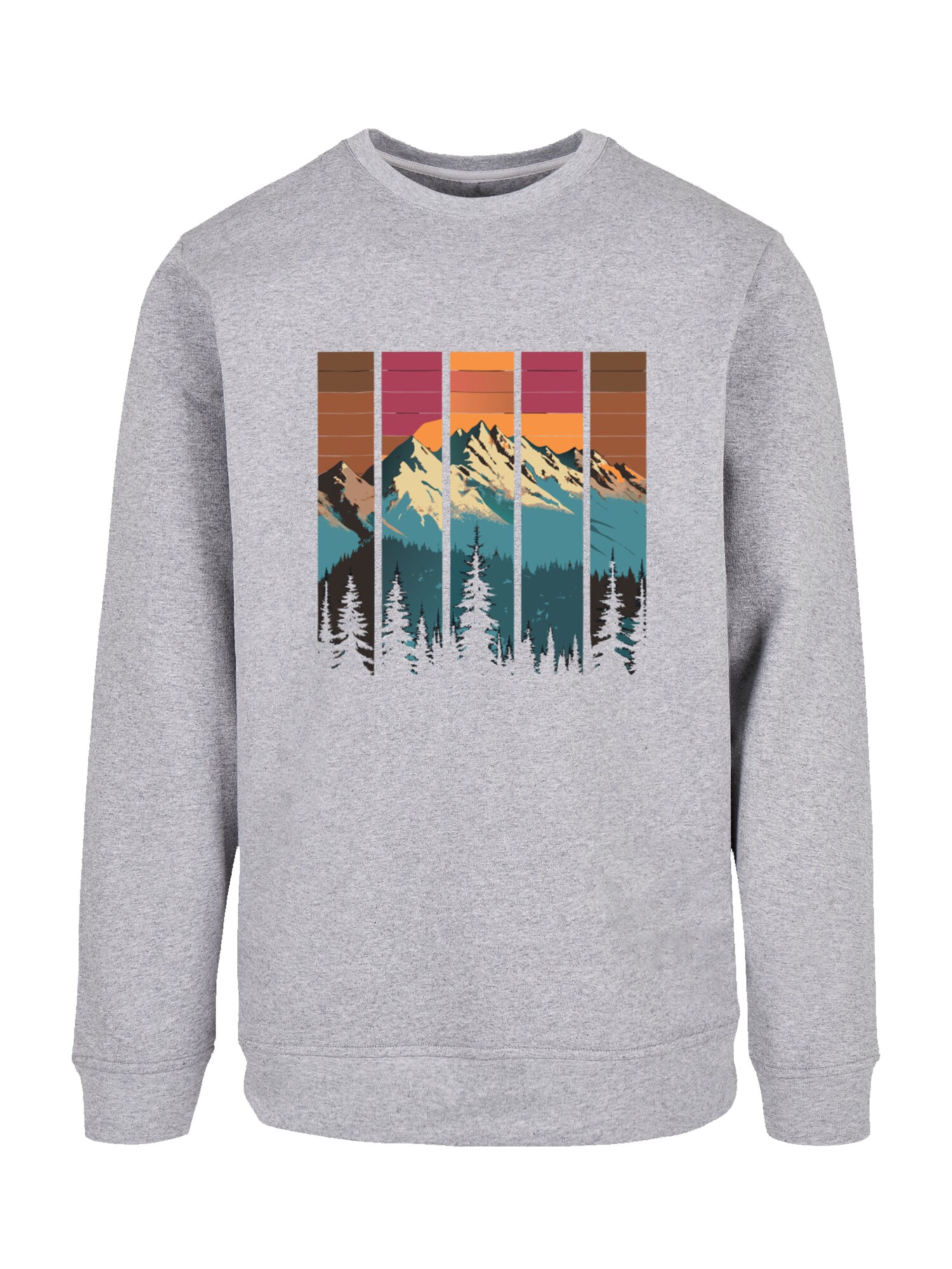 Thumbnail - F4NT4STIC Sweatshirt Berg Sonnenuntergang Retro
