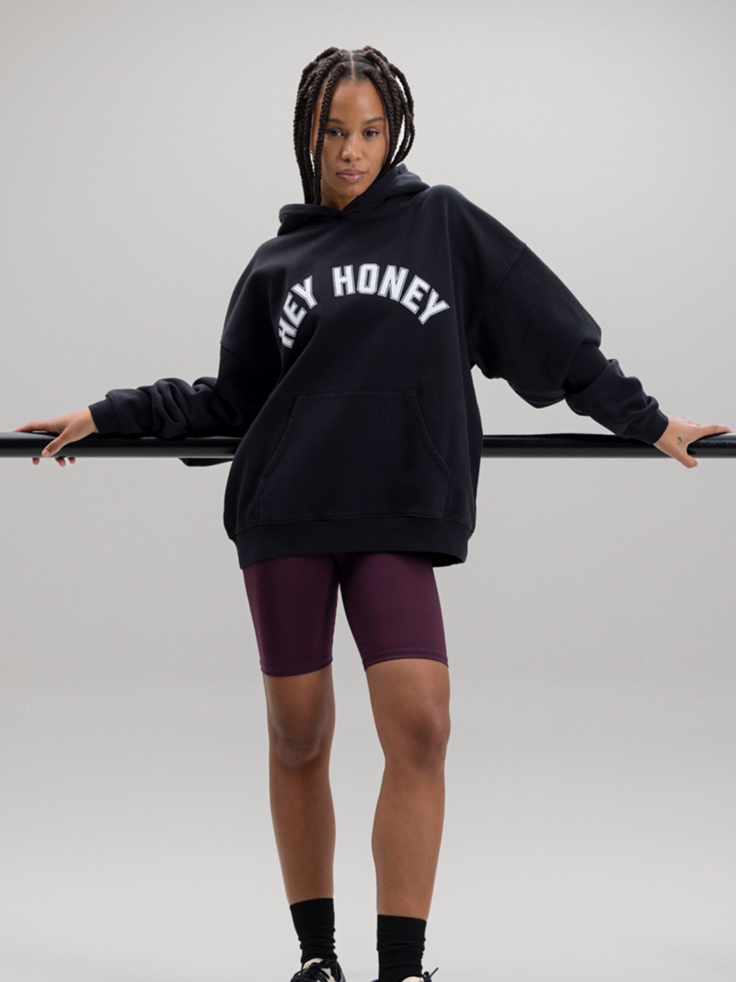 Hey Honey Sudadera 'Logo Hood'  negro