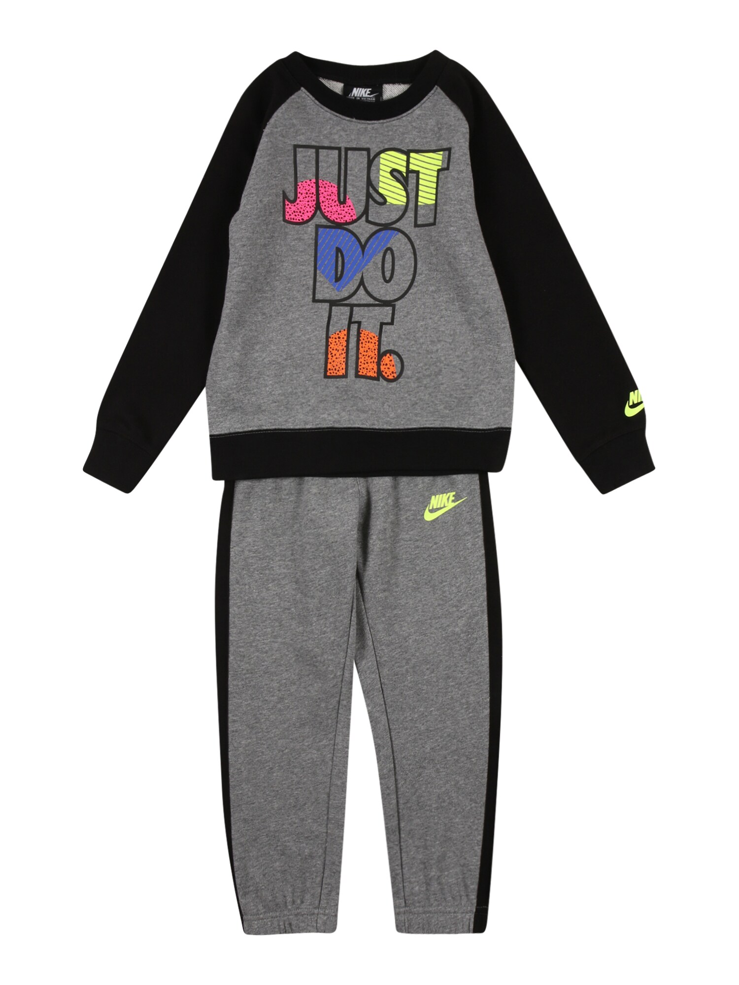 Nike Sportswear Laisvalaikio kostiumas  juoda / pilka / mišrios spalvos