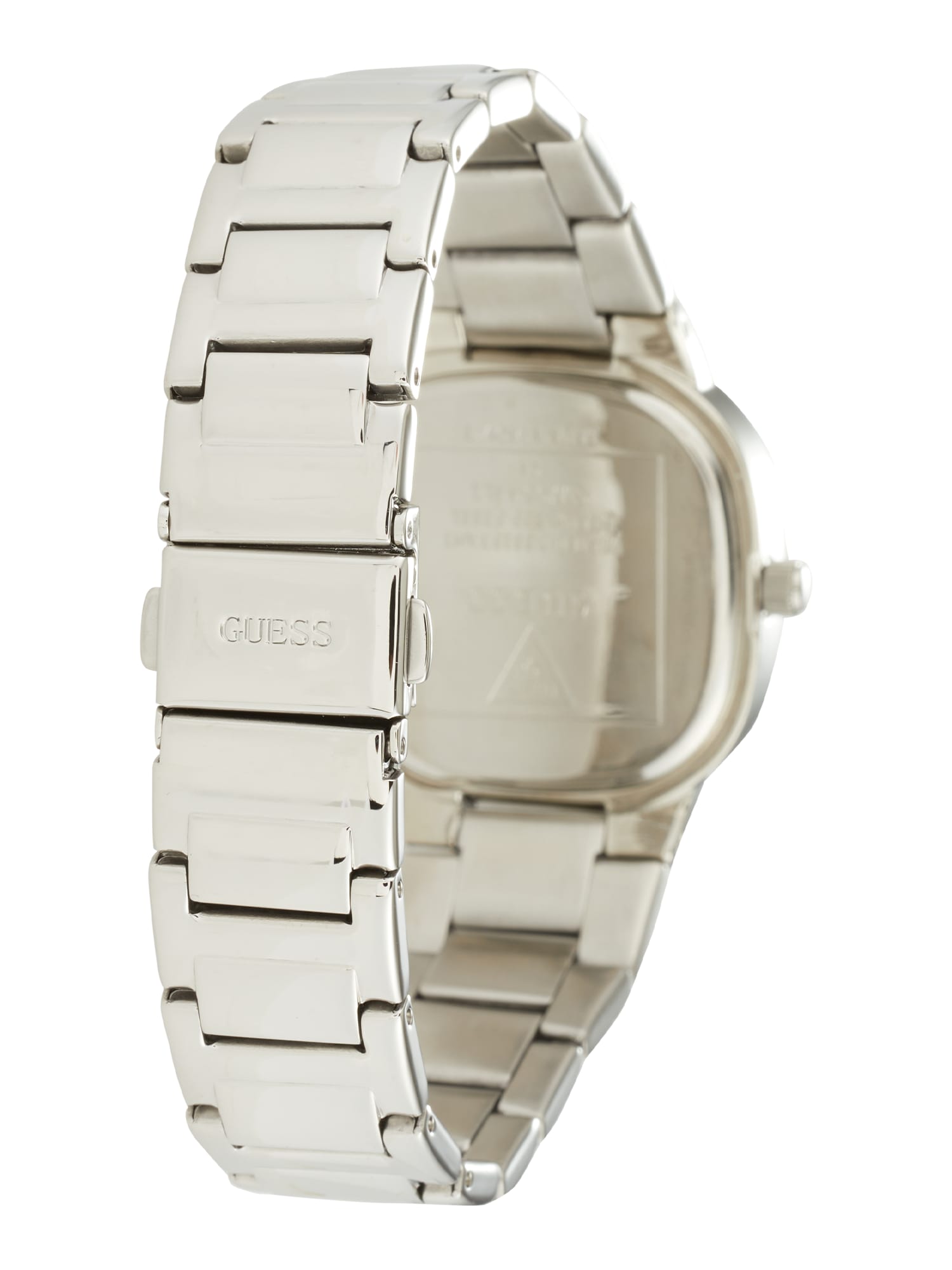 GUESS Analoginis (įprasto dizaino) laikrodis sidabrinė / balta