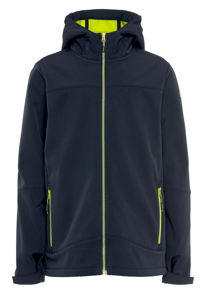 KILLTEC Outdoorjacke Jungen Größe 152 navy / grün / weiß