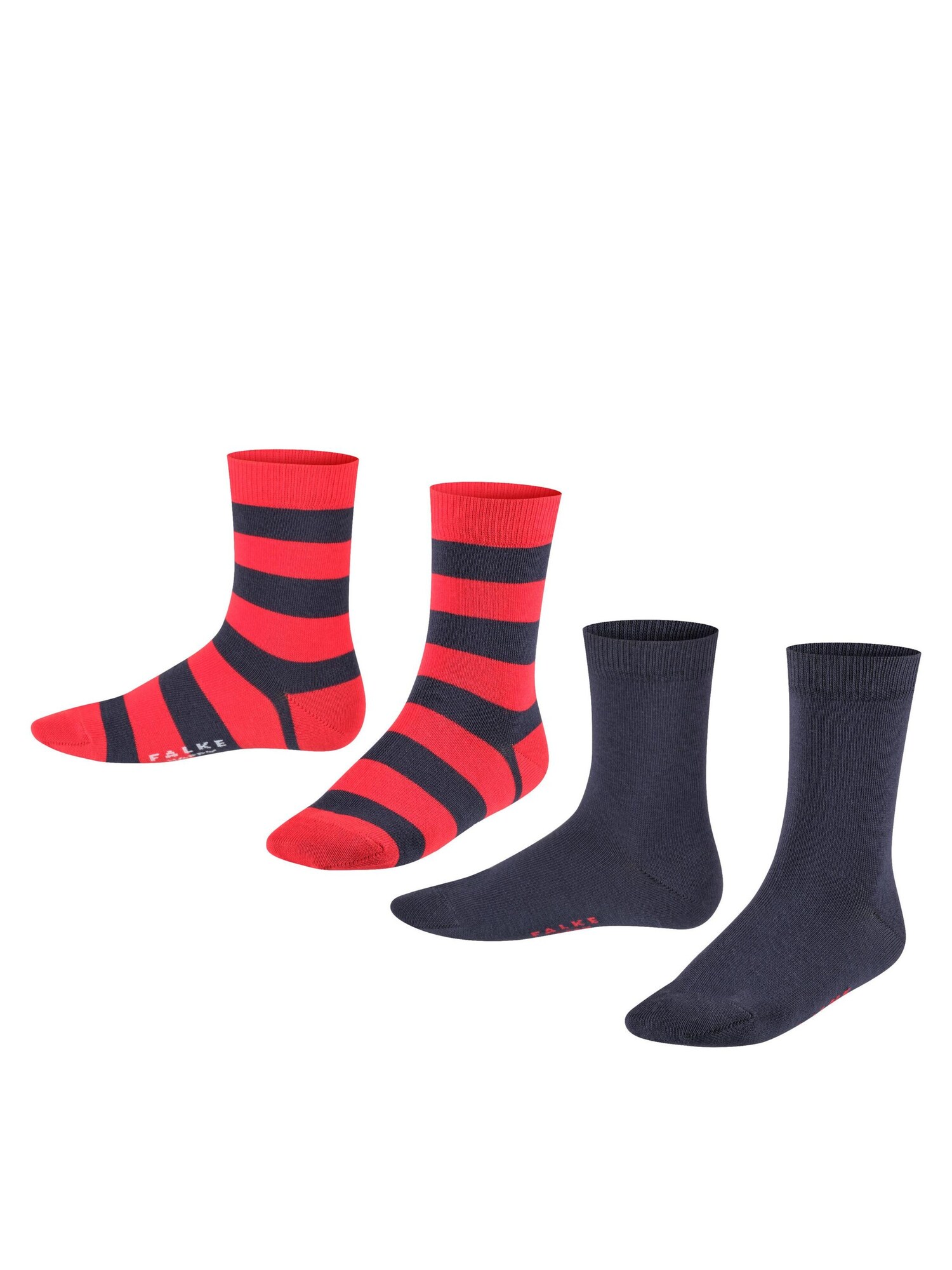 FALKE Șosete Happy Stripe 2-Pack bleumarin