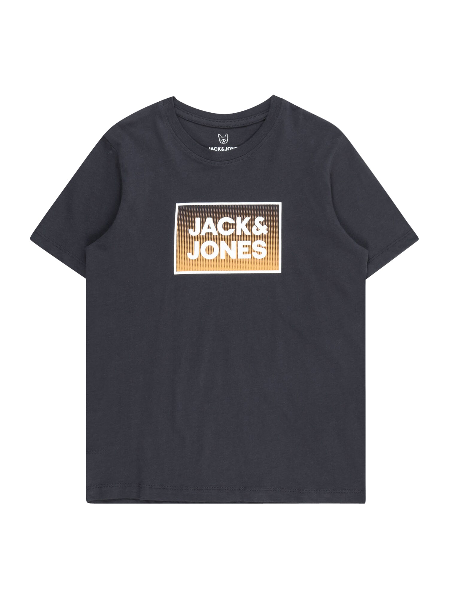 Jack & Jones Junior Tričko 'JJSteel'  námornícka modrá / svetlooranžová / biela