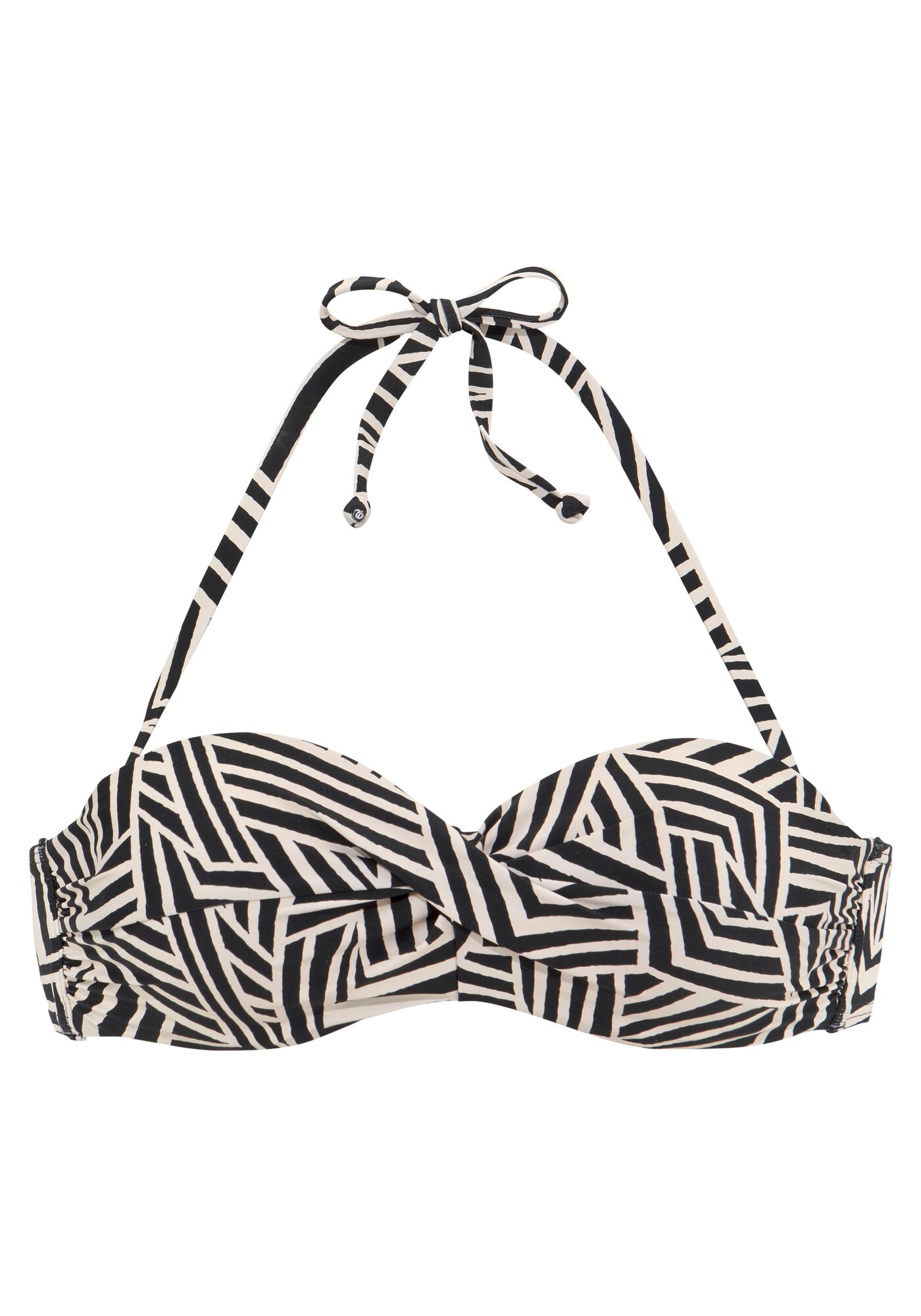 LASCANA Sutien costum de baie  bej / negru
