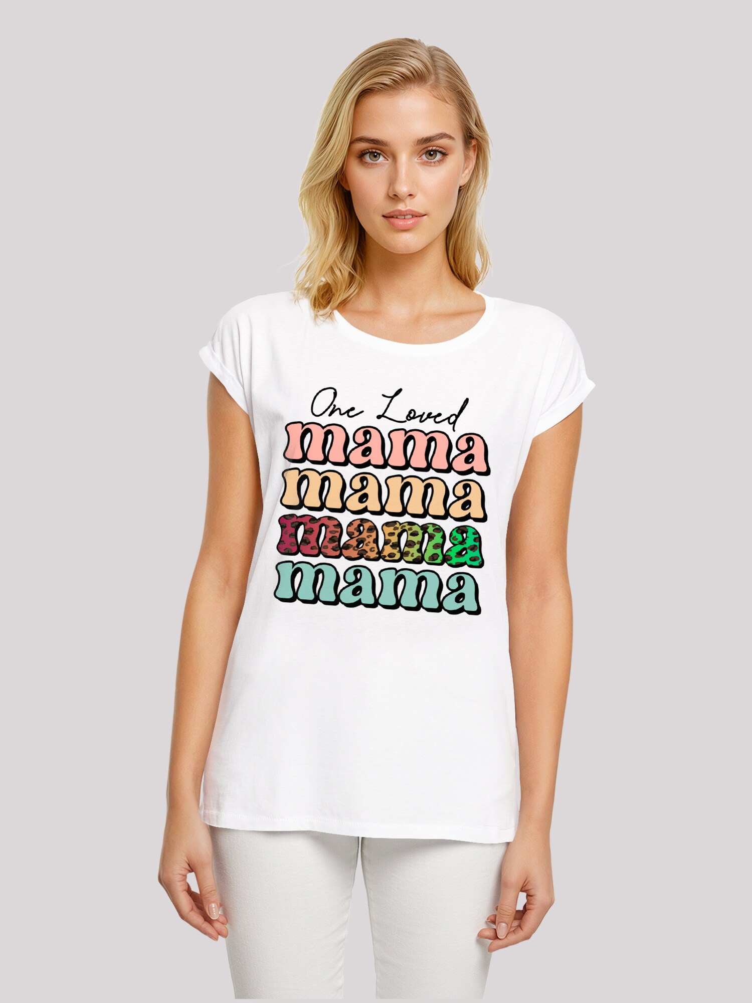 Thumbnail - T-Shirt 'Mothers Day Mama Typography Leopard Print Pastel'