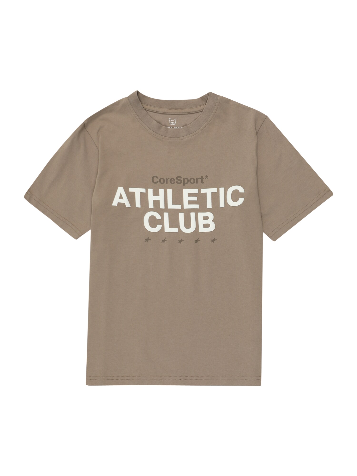 Jack & Jones Junior Póló 'JCOATHLETICO'  bézs / fehér akciós termékkép 1