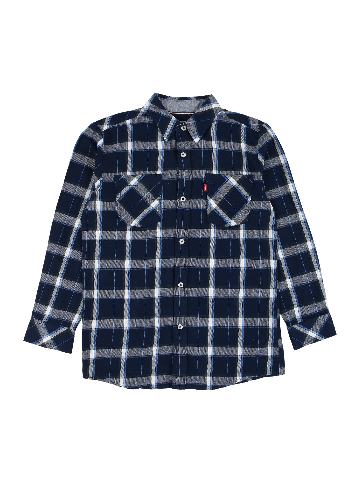 LEVI'S Dalykiniai marškiniai  tamsiai mėlyna / mėlyna / balta / pilka