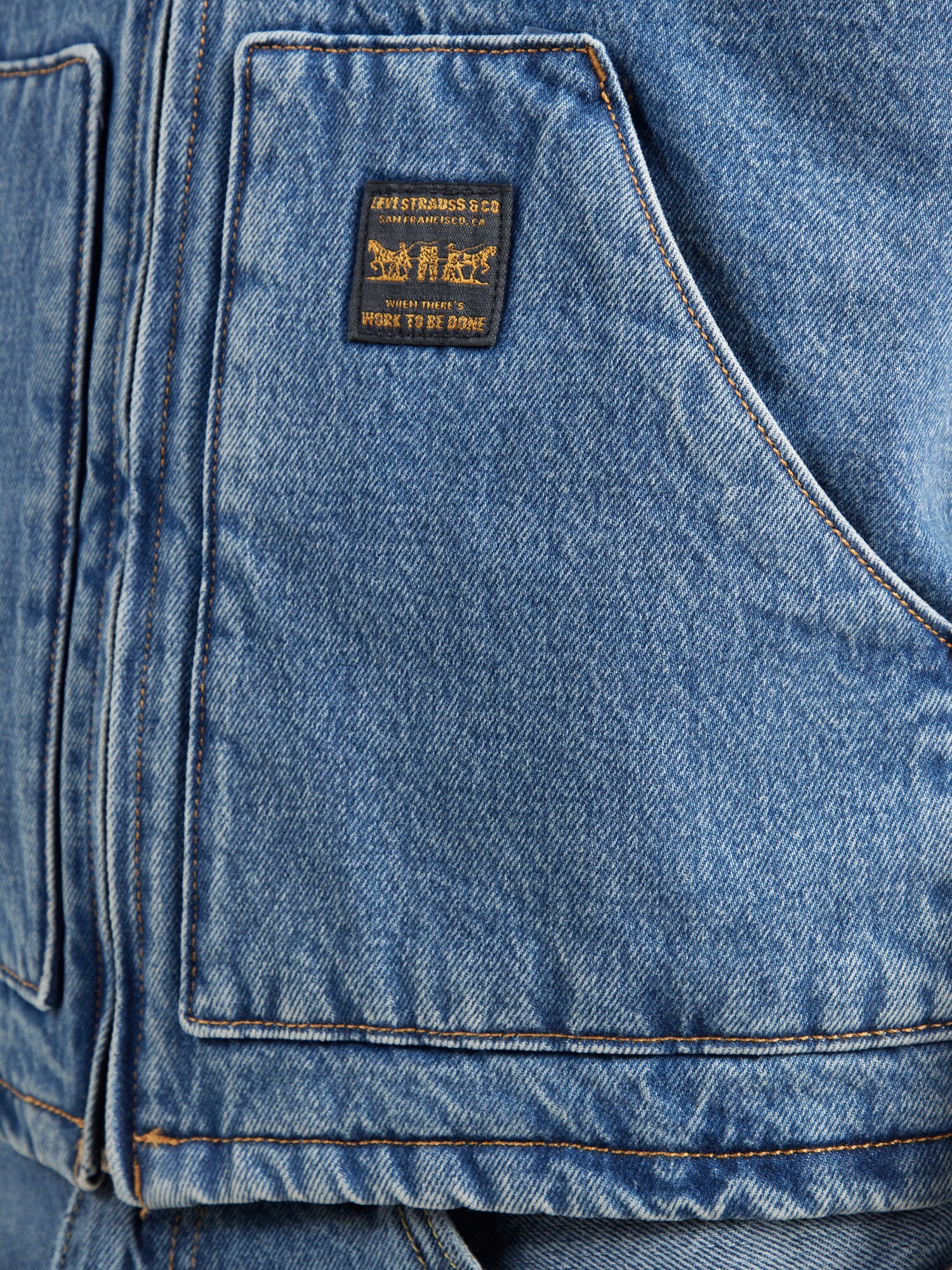 LEVI'S ® Vesta 'SANSOME'  modrá denim (obrázok 5)