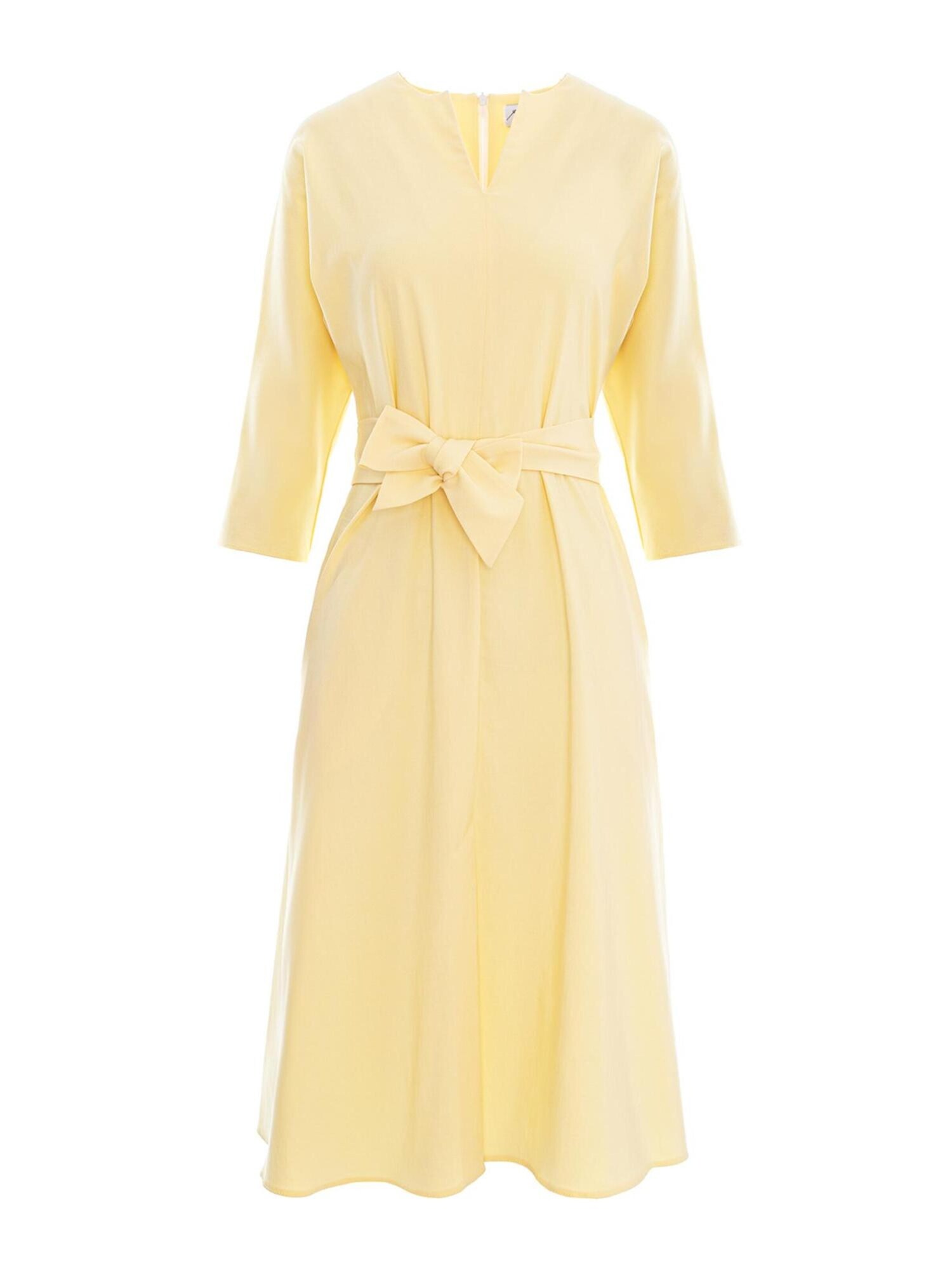 Couture de Marie Abito 'Elegant Office Dress with Clean Cut – Yellow – Ingrid'  giallo