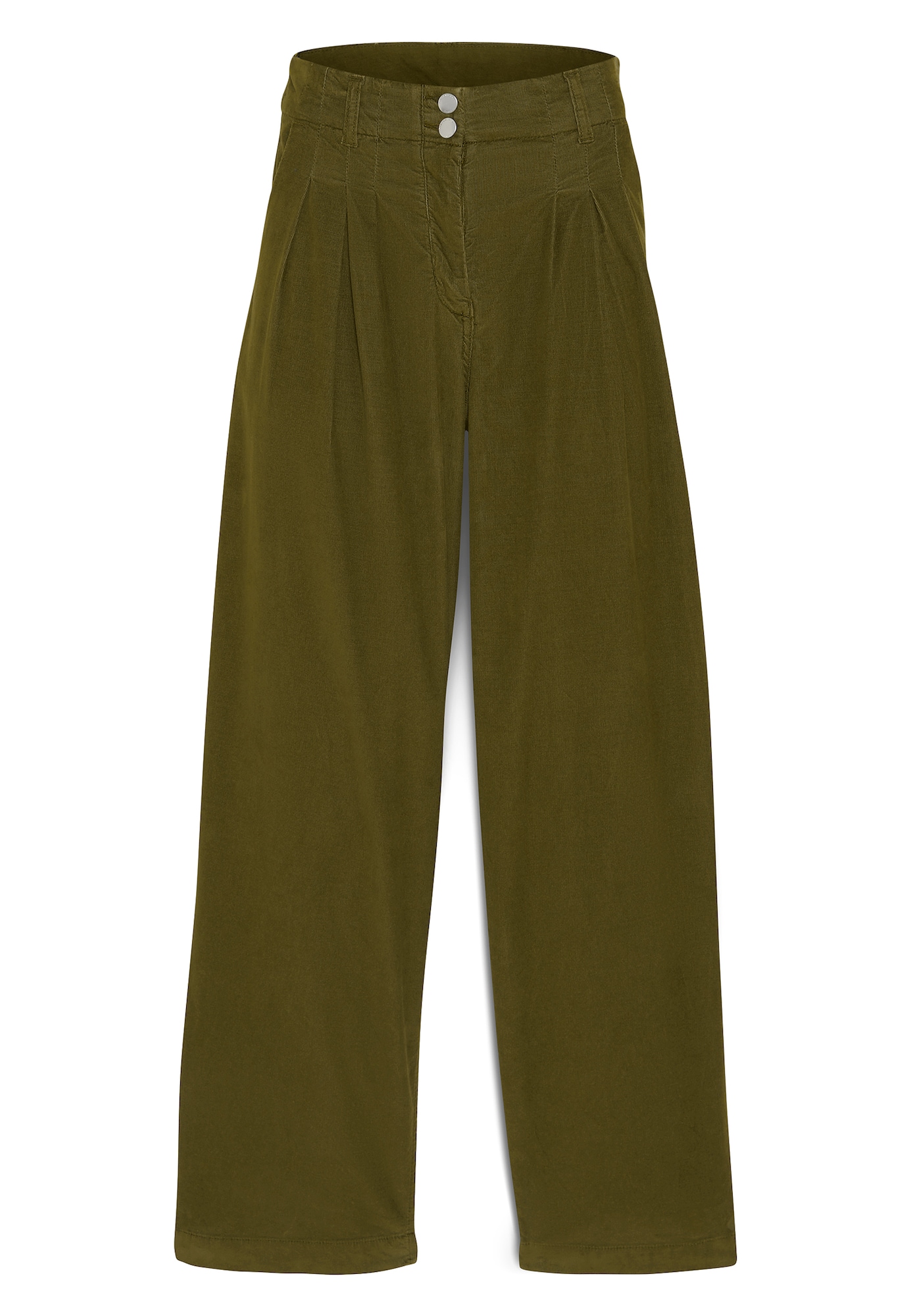 TIMBERLAND Hlače 'Needle Corduroy Wide Leg Pant'  oliva