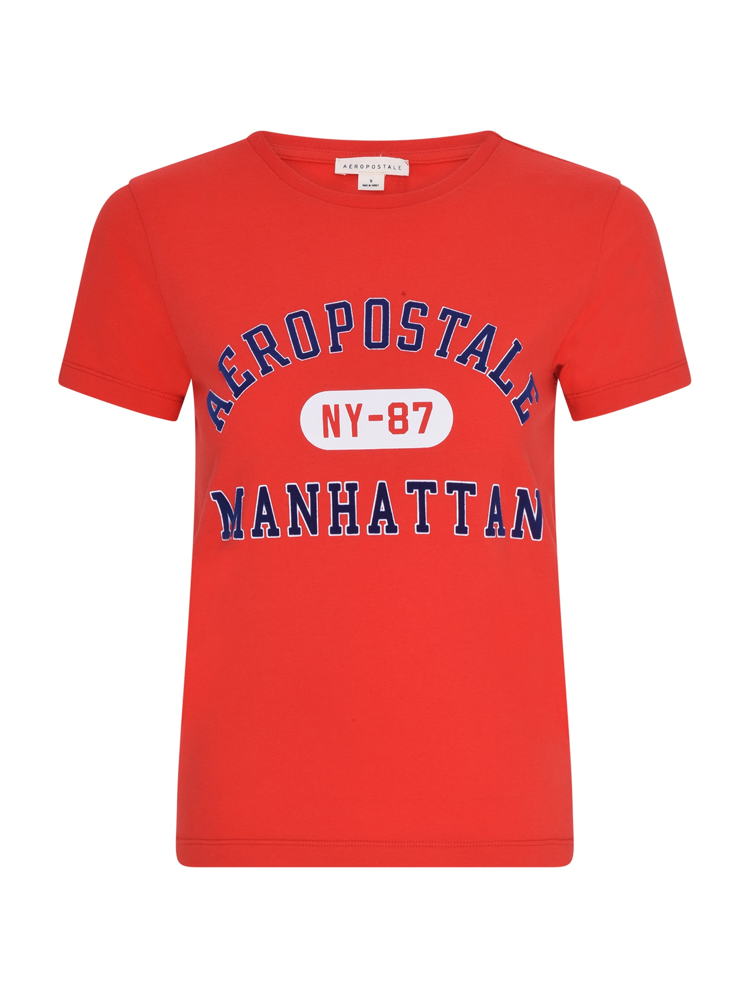 AÉROPOSTALE Marškinėliai 'Manhattan' raudona / balta / mėlyna
