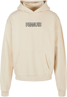 Merchcode Sweatshirt ‘Peanuts – Peekaboo’ Champagne / Zwart / Wit