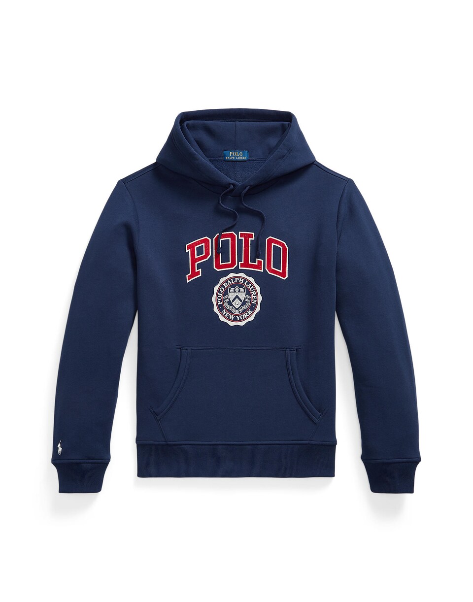 Sweatshirt 'SEASONAL FLEECE' marinblå / röd