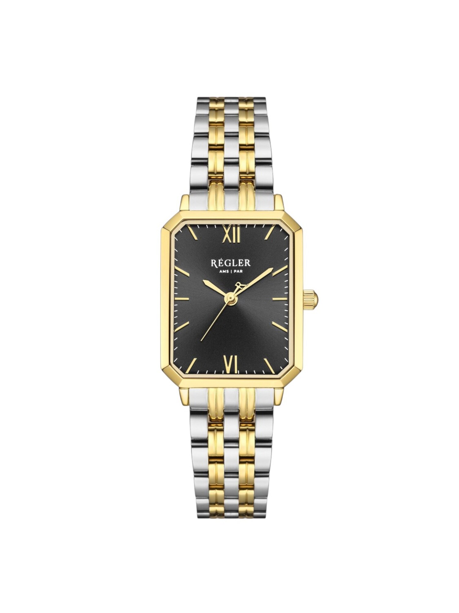 Régler Orologio analogico 'Régler Élégance Steel Bicolor Silver/Gold - Black'  oro