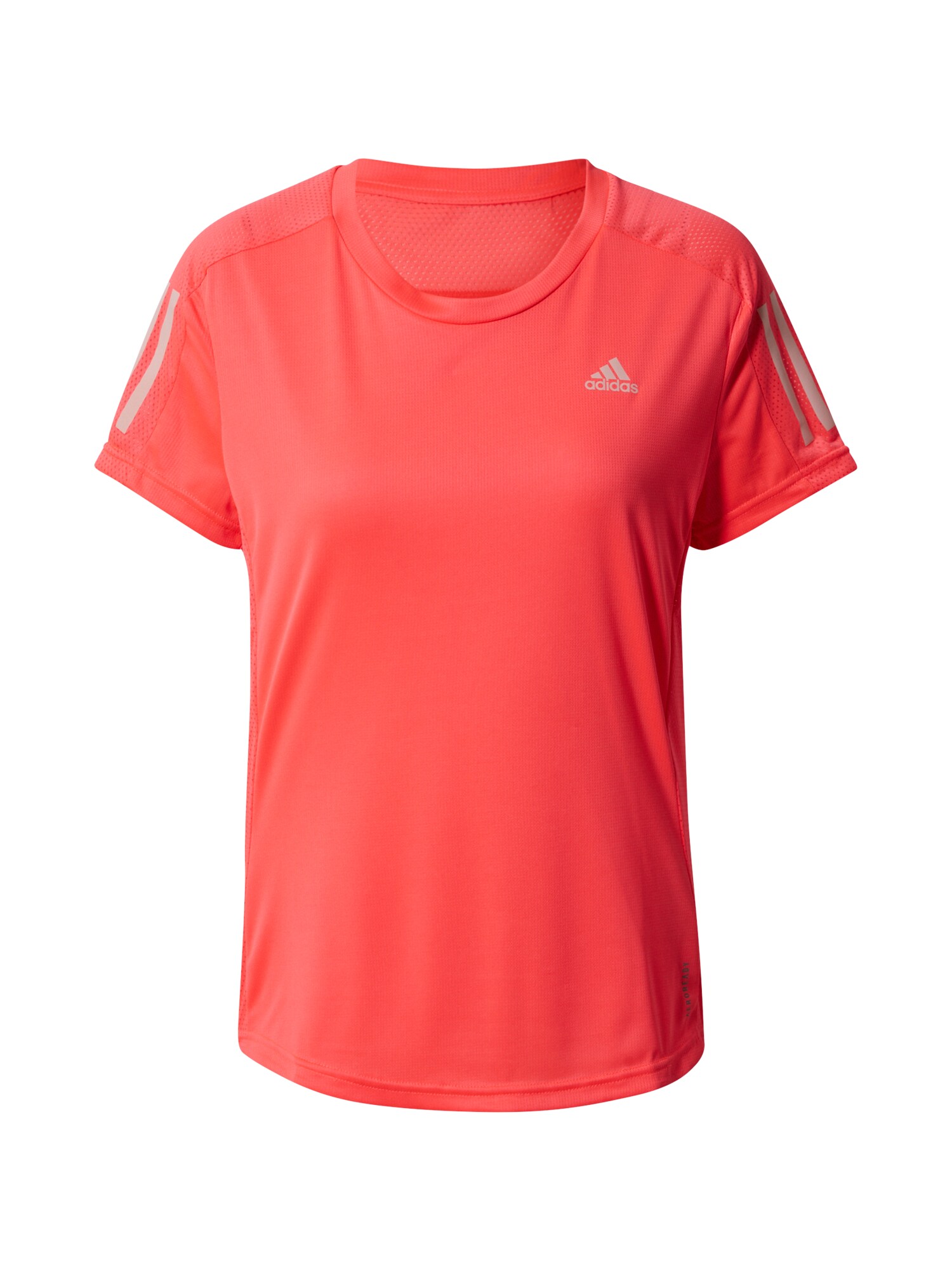ADIDAS PERFORMANCE Sportiniai marškinėliai 'Own the Run'  balta / tamsiai rožinė