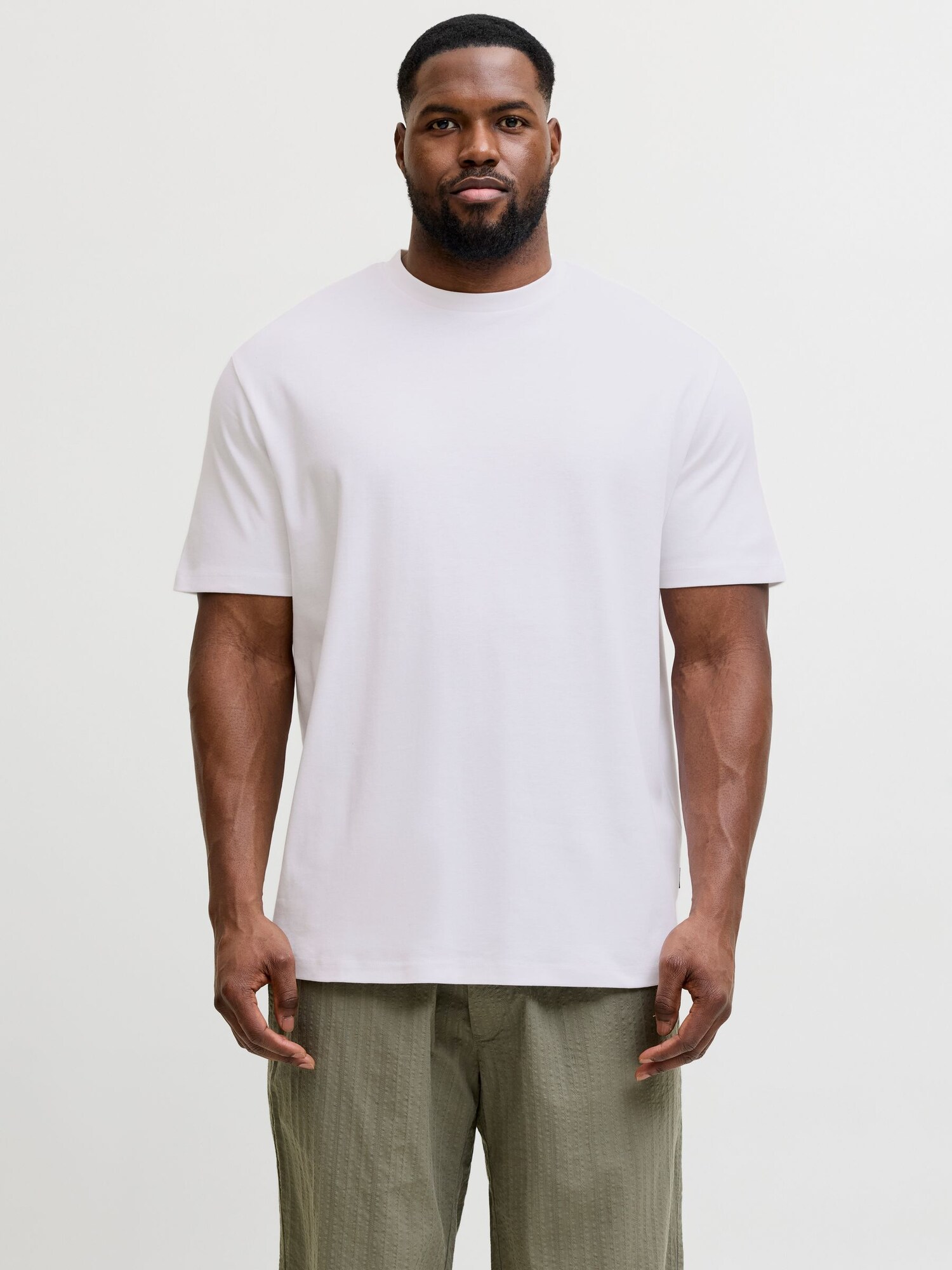 Jack & Jones Plus Tričko 'JPRBLASummer'  čierna / biela (obrázok 3)