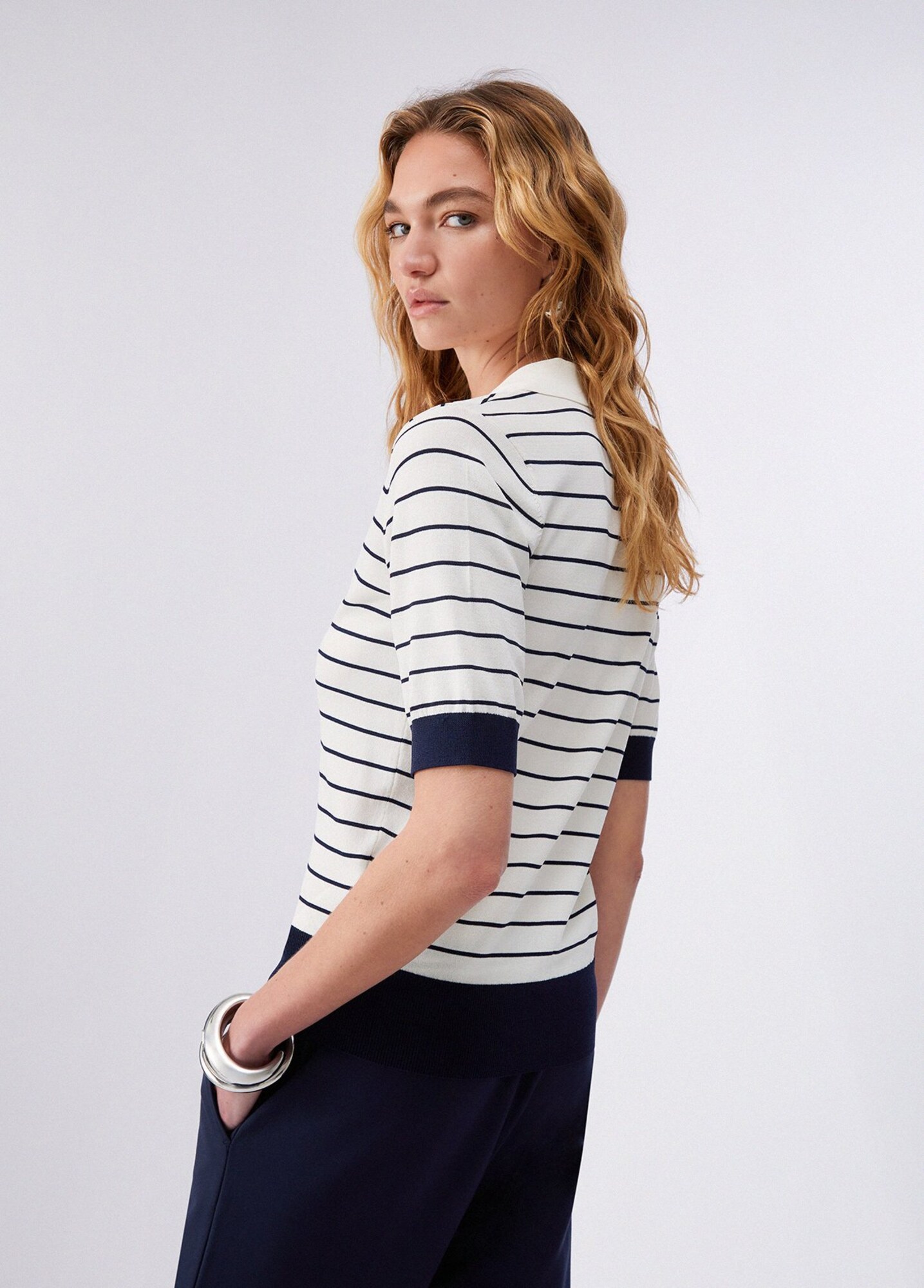 Liu Jo Top negro / blanco – imagen 3