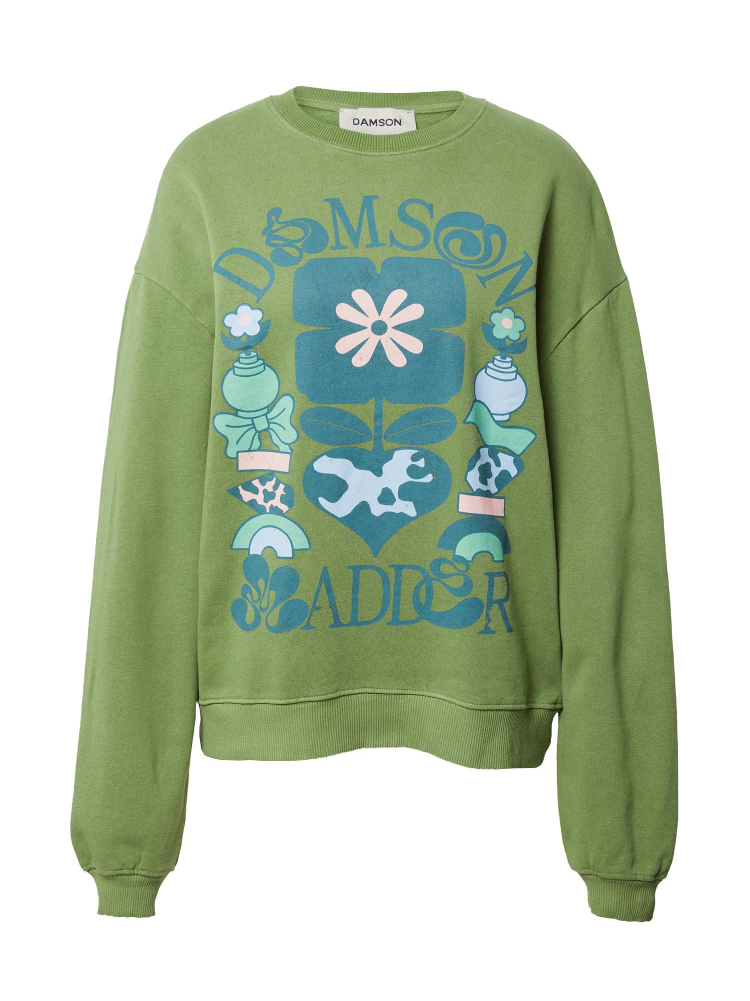 Damson Madder Sweater majica  zelena / miks boja