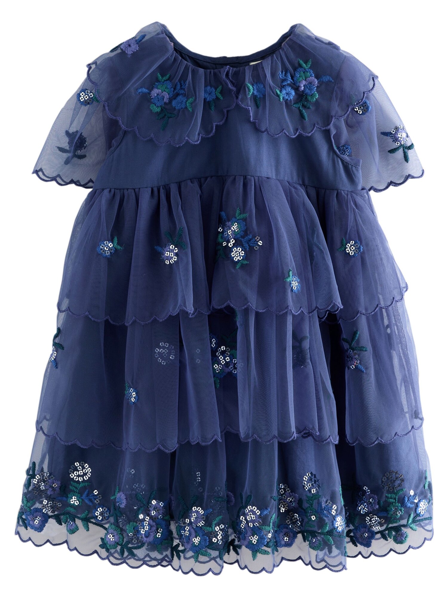 Next Rochie  albastru închis / verde smarald / argintiu