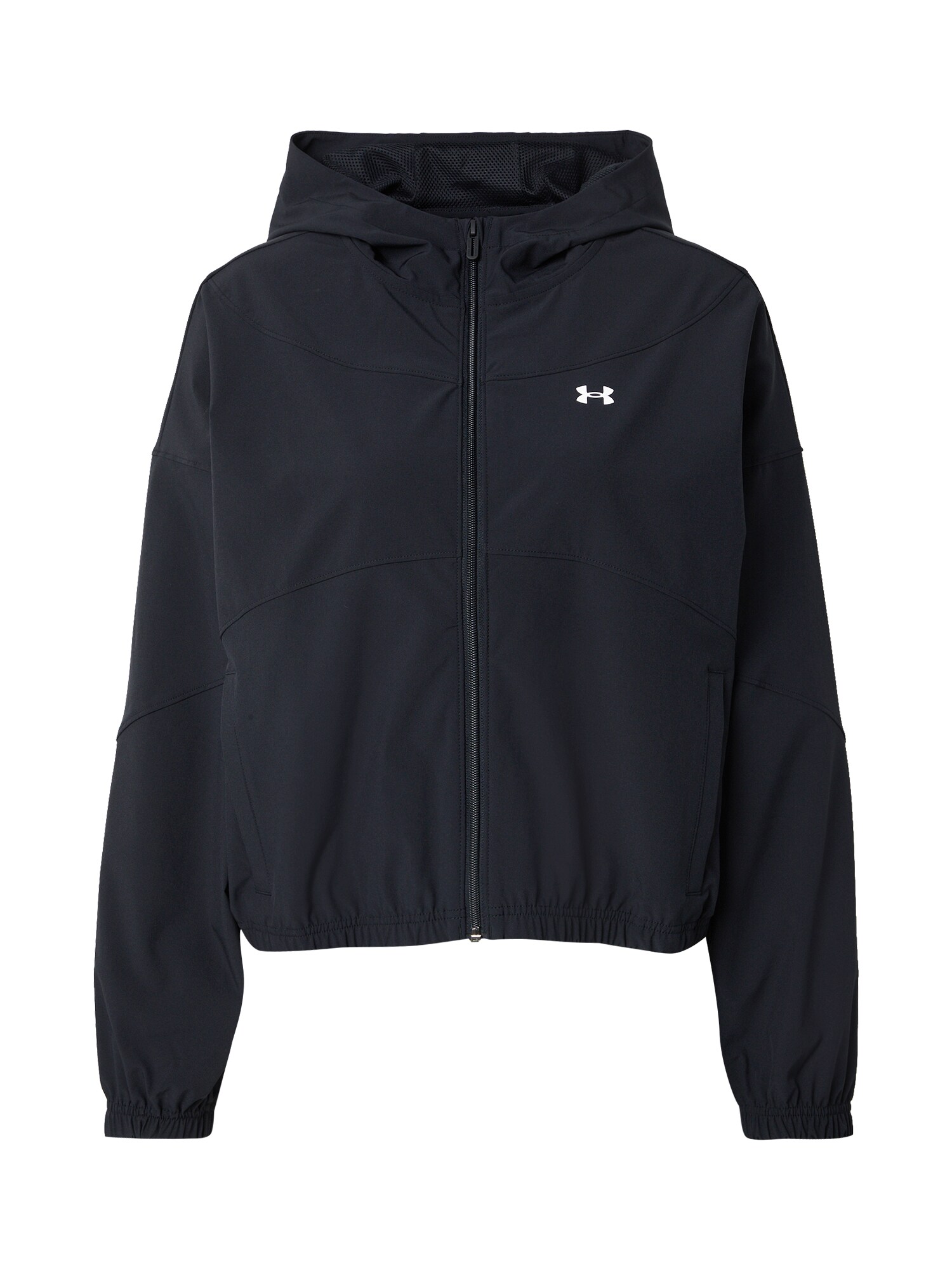 UNDER ARMOUR Geacă sport Rival  negru / alb