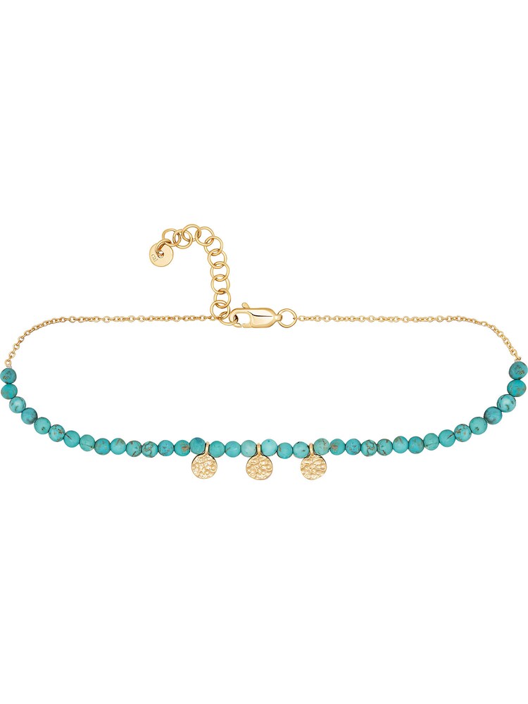 caï Kette Damen Größe One Size türkis / gold