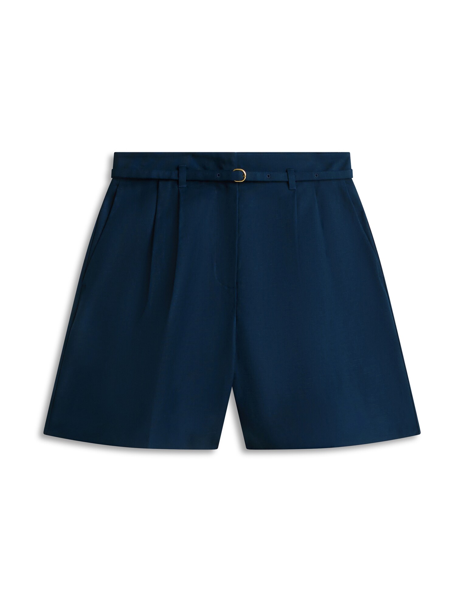 TOMMY HILFIGER Hlače s naborima  morsko plava