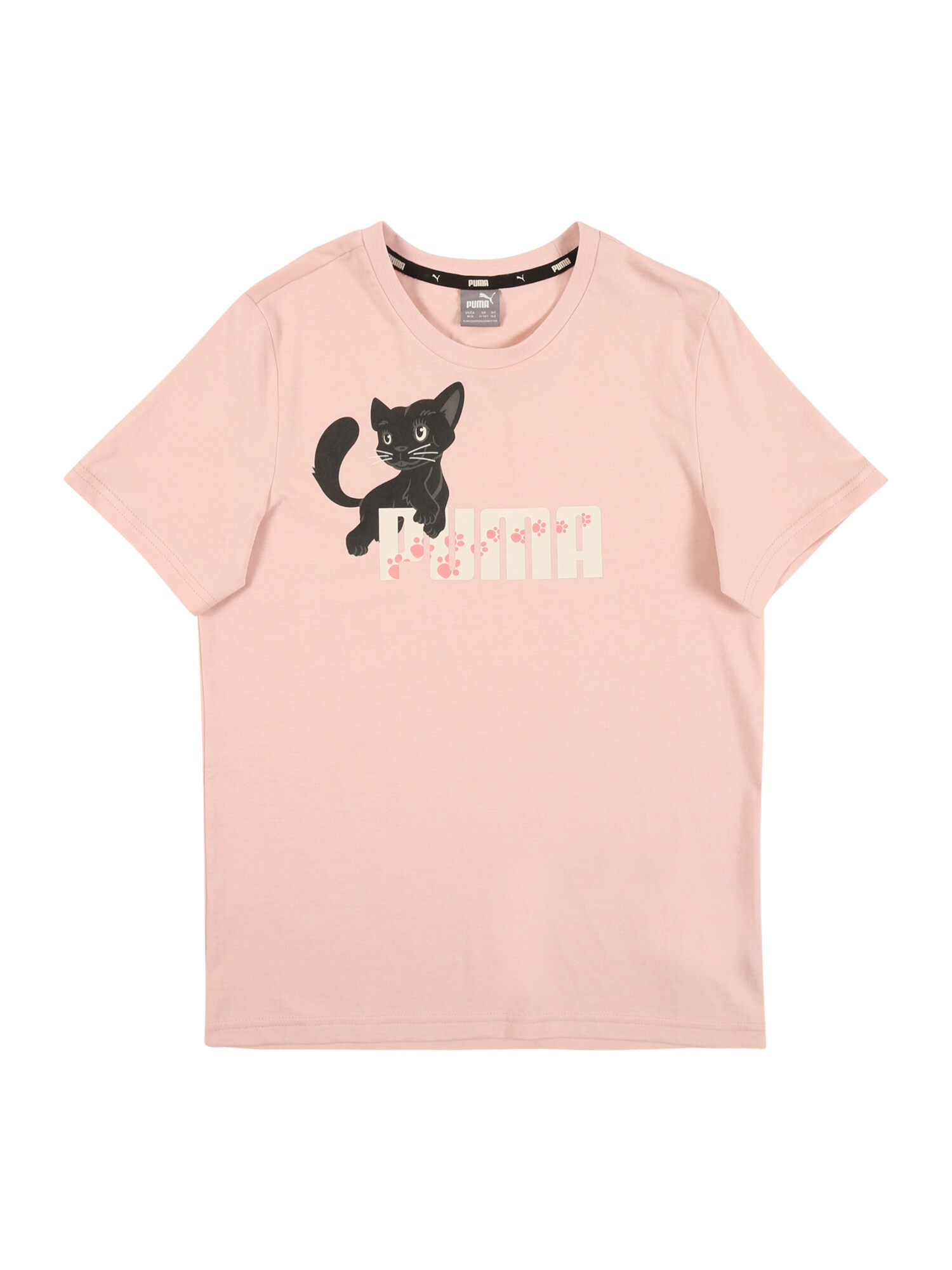 PUMA Sportiniai marškinėliai  pilka / rožių spalva / balta / rožinė / margai juoda / šviesiai geltona