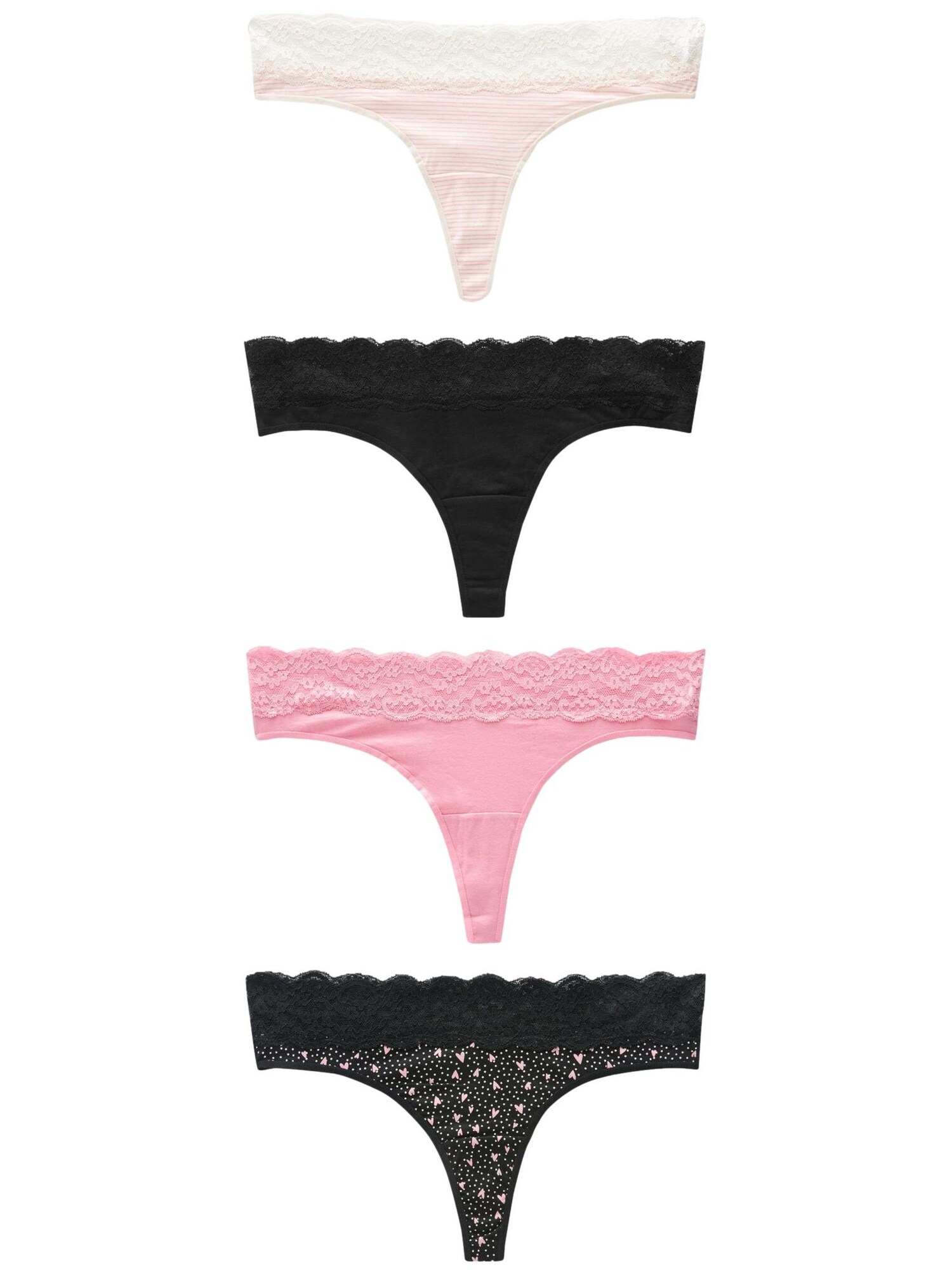 Next Tanga  roz / negru