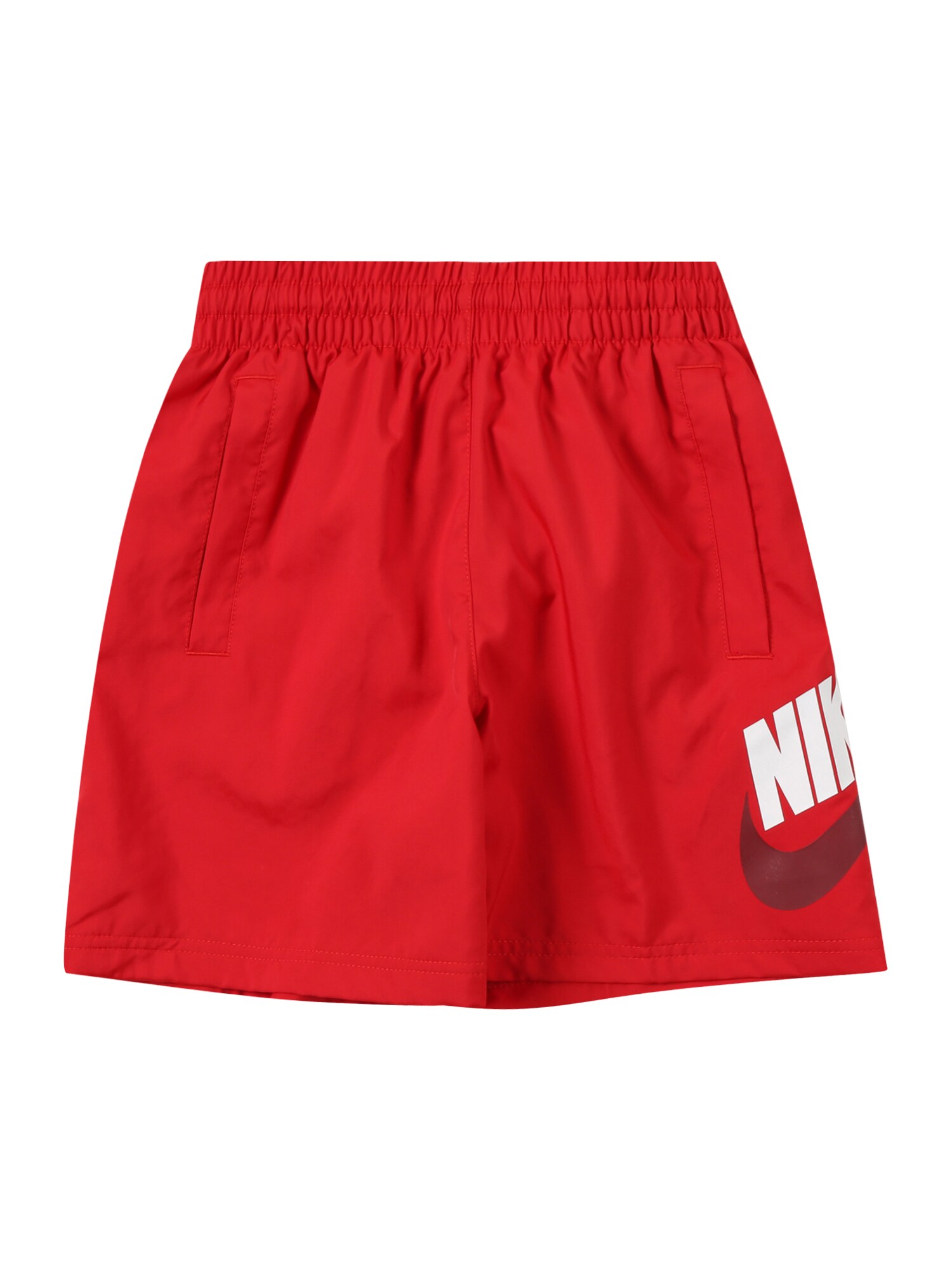 Nike Sportswear Nohavice  červená / bordová / biela