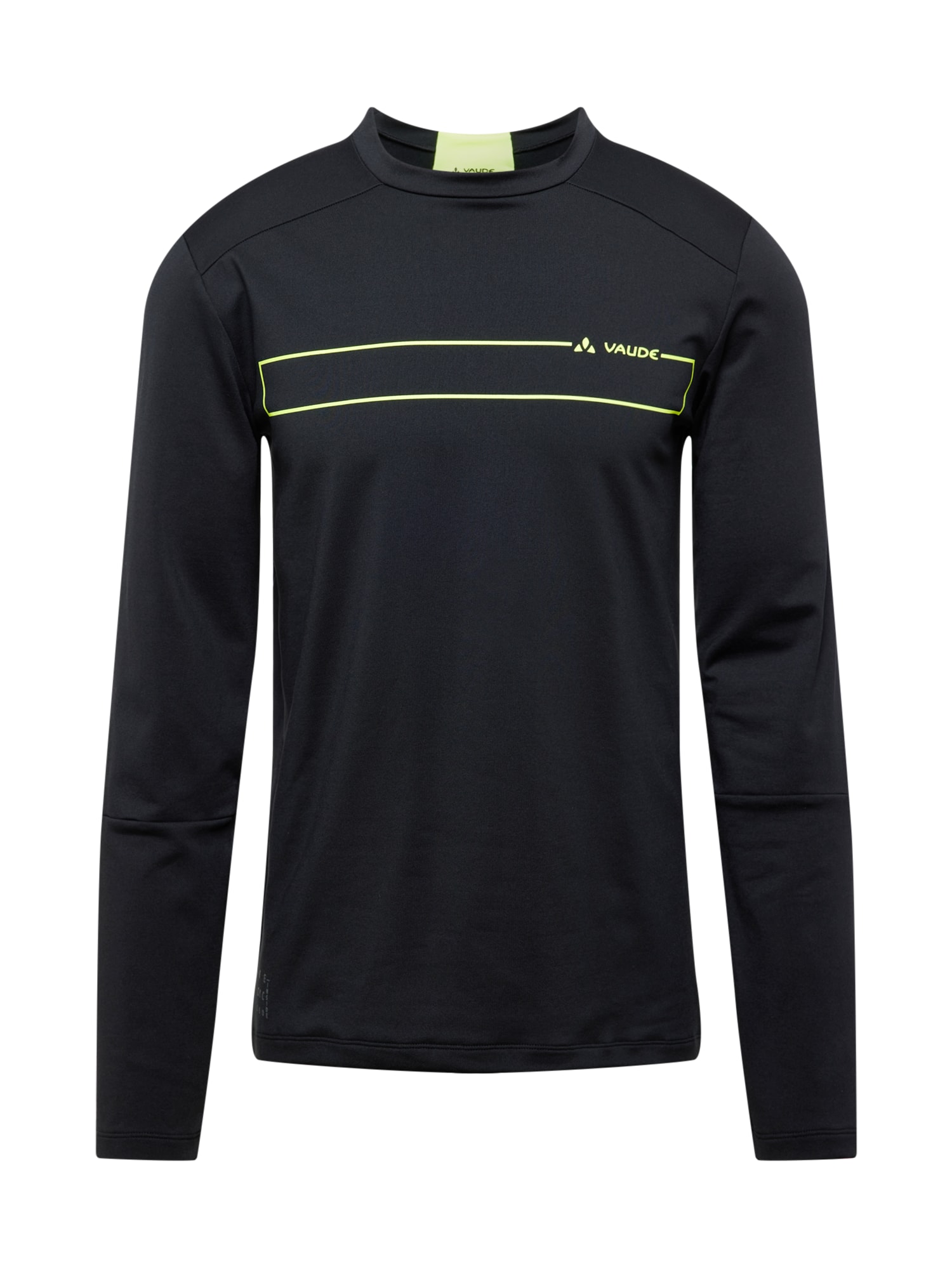 VAUDE Sportiniai marškinėliai 'Qimsa' neoninė žalia / juoda