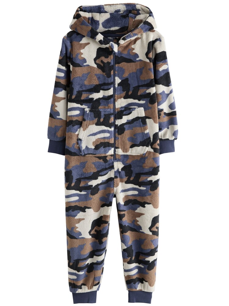 Next Schlafanzug Jungen Größe 164 hellbeige / enzian / braun / schwarz