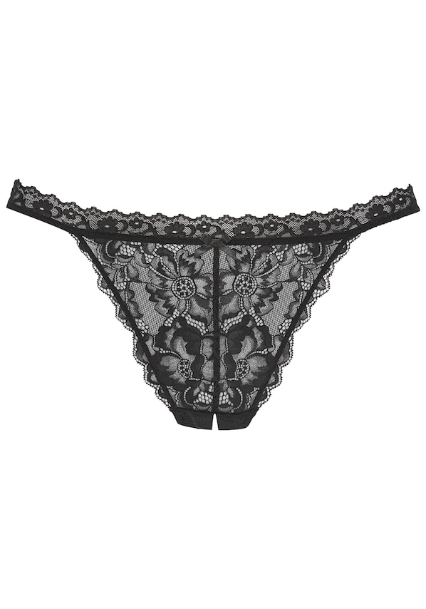 PETITE FLEUR GOLD, String bugyik, fekete, 3 kép a 3 közül
