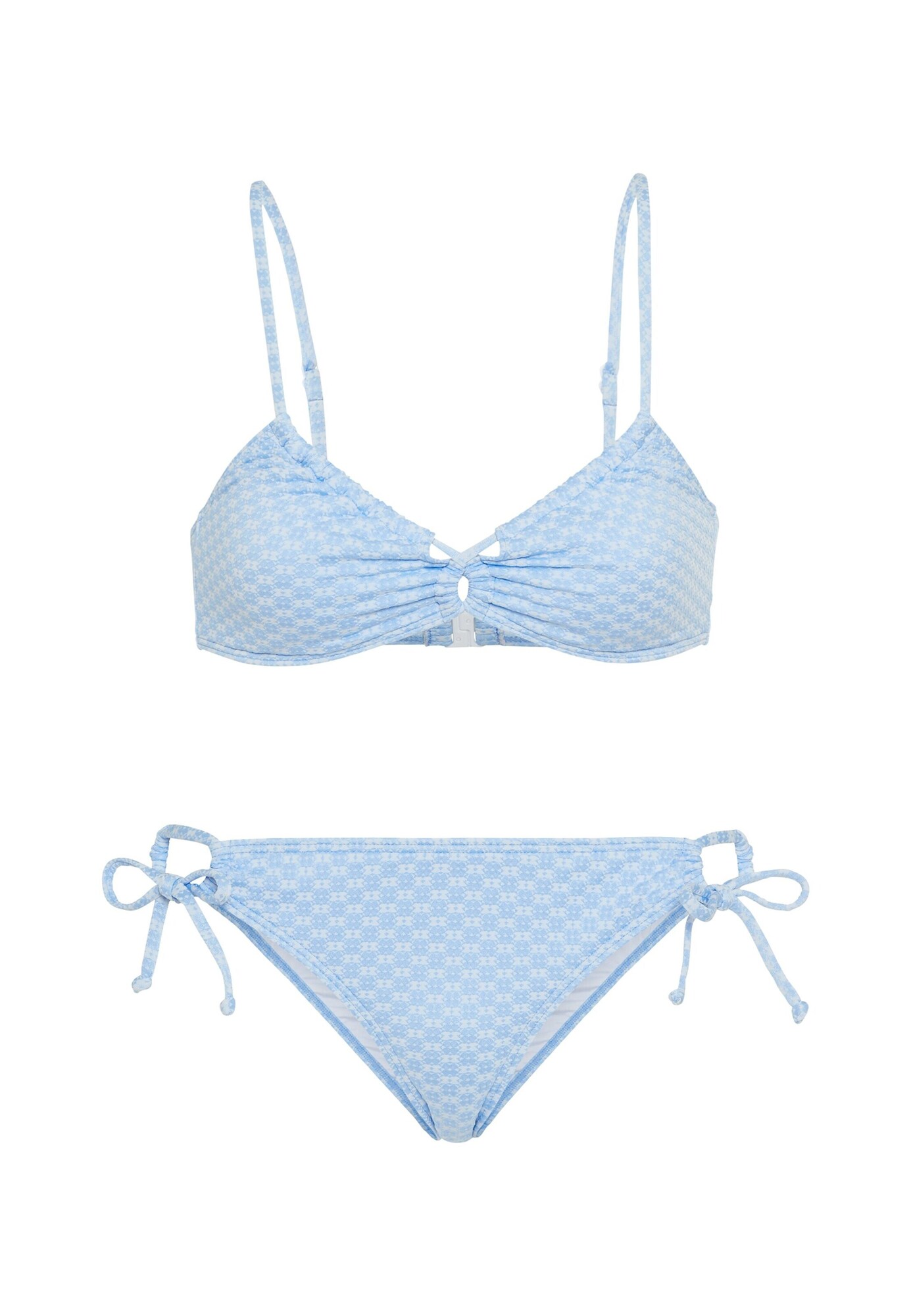 LSCN by LASCANA Costum de baie două piese  albastru deschis / alb murdar