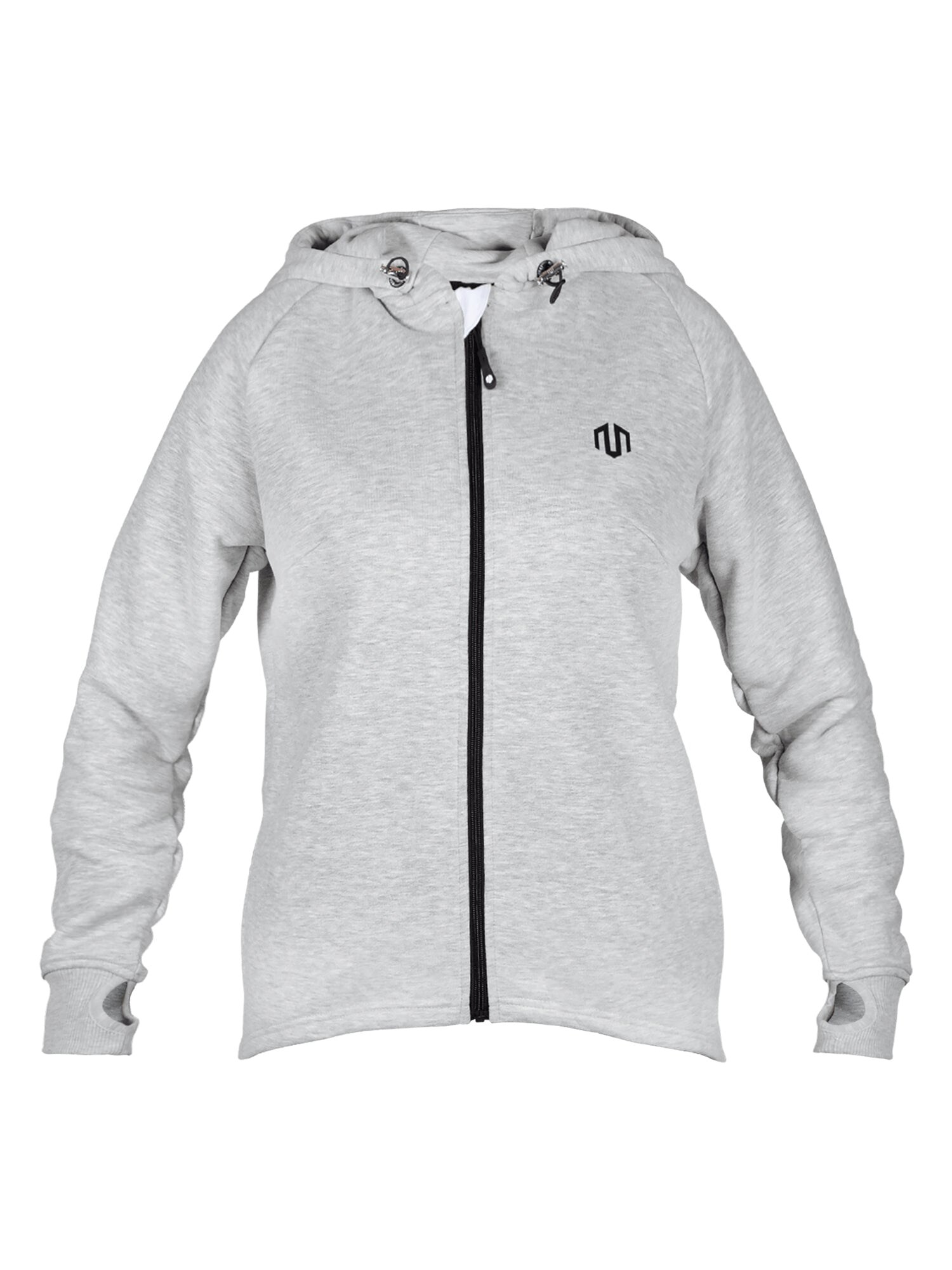 MOROTAI Giacca di felpa sportiva 'Comfy Performance'  grigio chiaro / nero