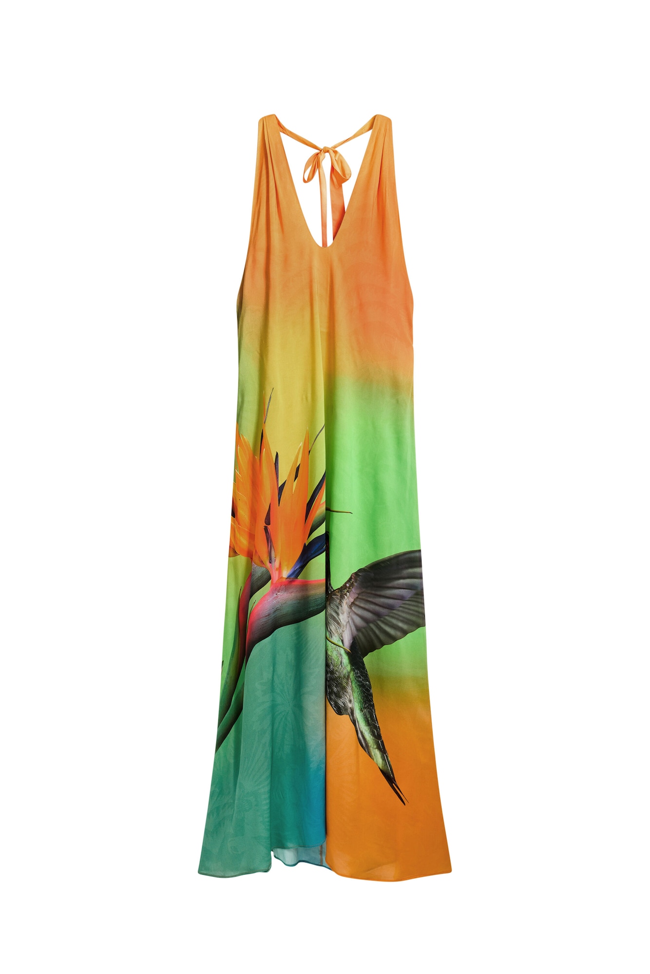Desigual Rochie de plaja  verde / verde petrol / portocaliu / negru