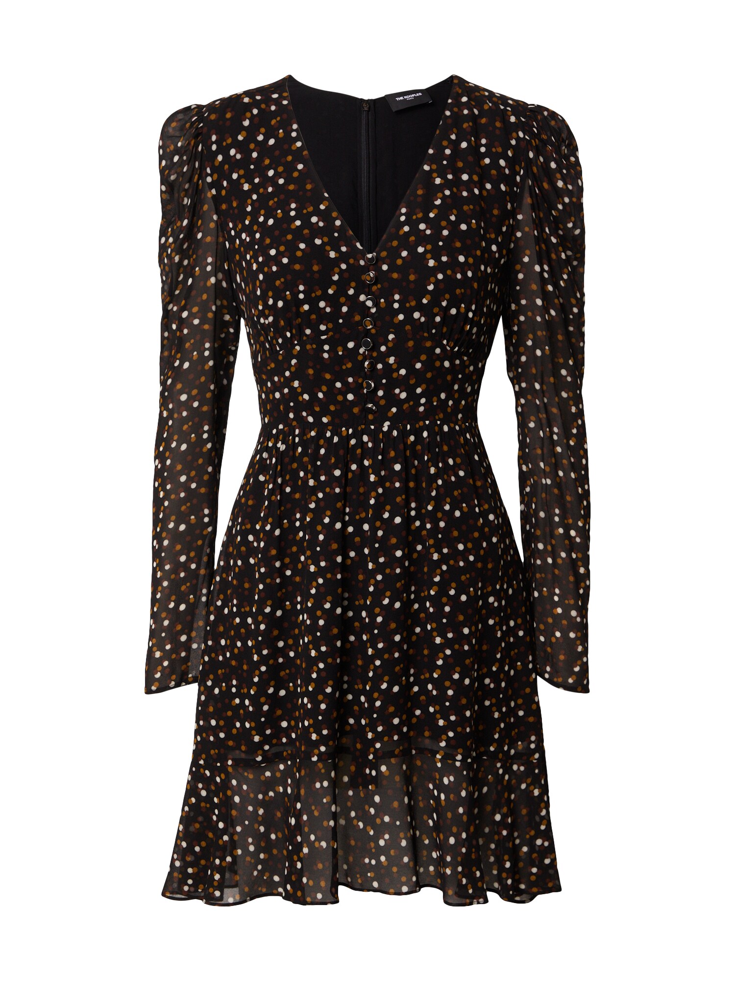 The Kooples Suknelė  ruda / juoda / balta