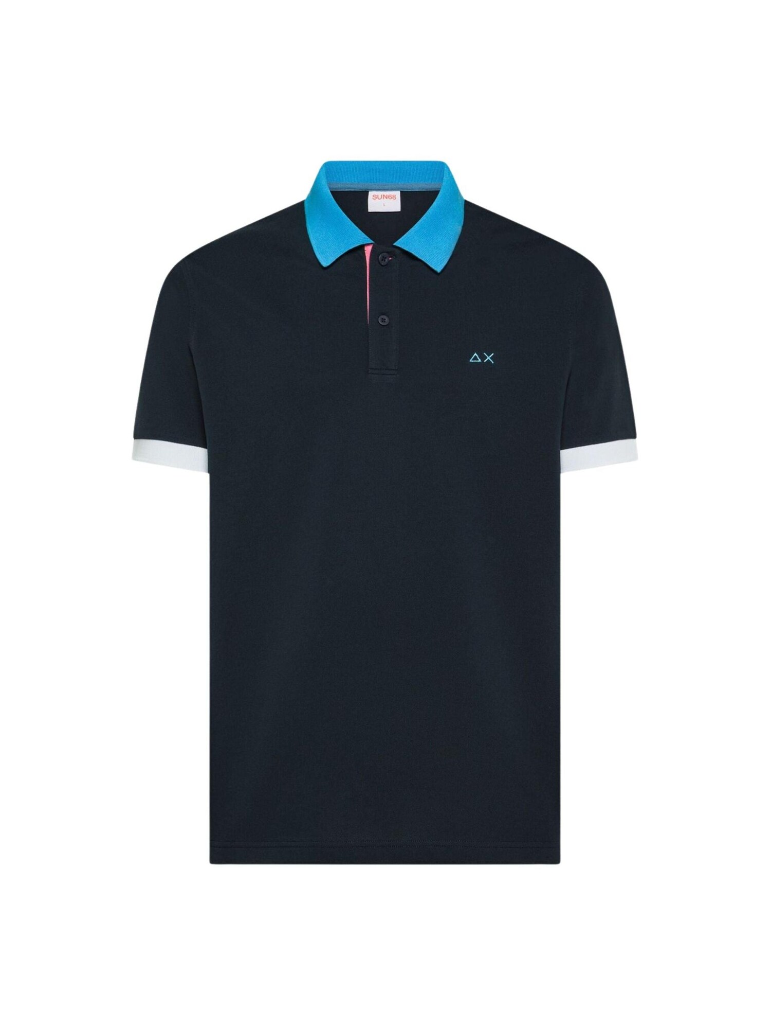 SUN68 Camiseta 'SUN68 POLO 3 COLOR WAY S/S POLO'  navy