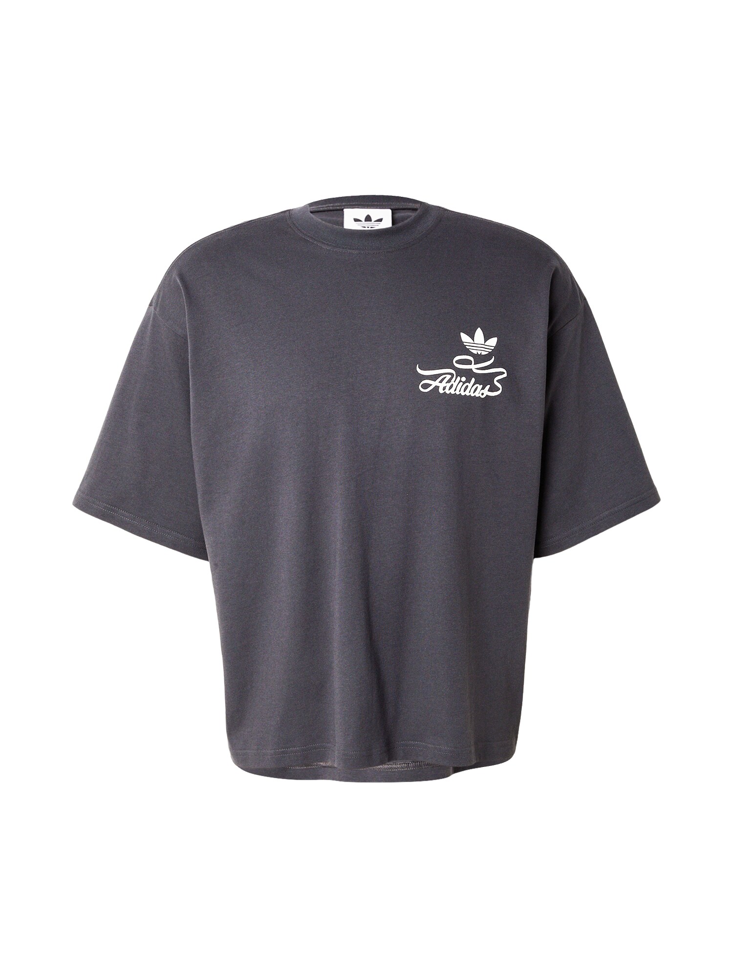 ADIDAS ORIGINALS Tricou RECORD albastru deschis / gri închis / alb