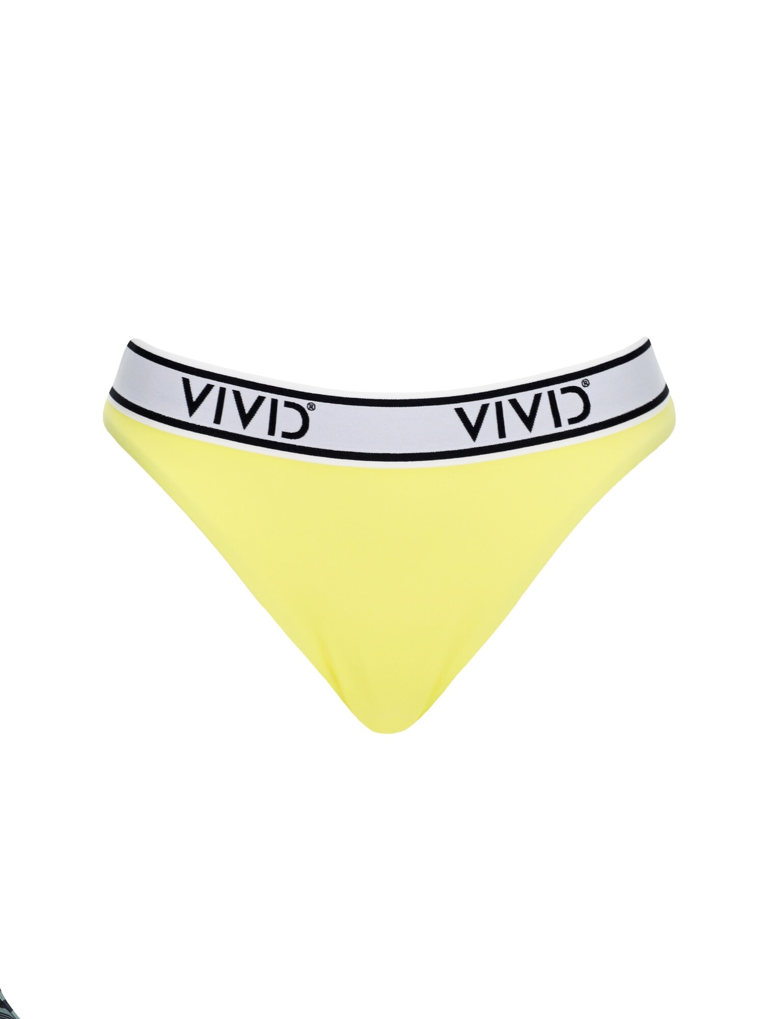 VIVID Slip costum de baie Mix&Match  galben lămâie / negru / alb