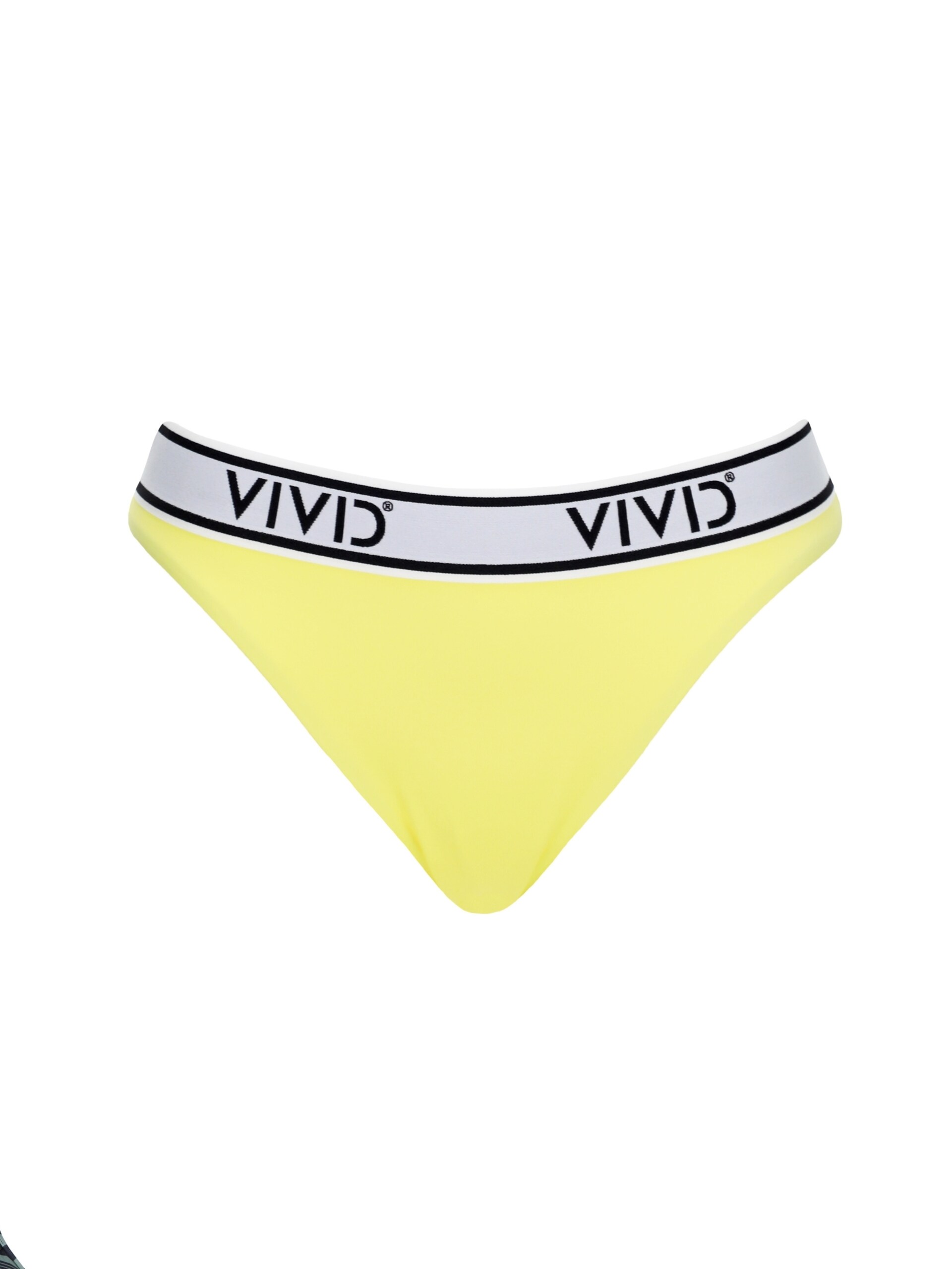 Vivid Bikiniunderdel 'Mix&Match' citron / svart bikinis dam