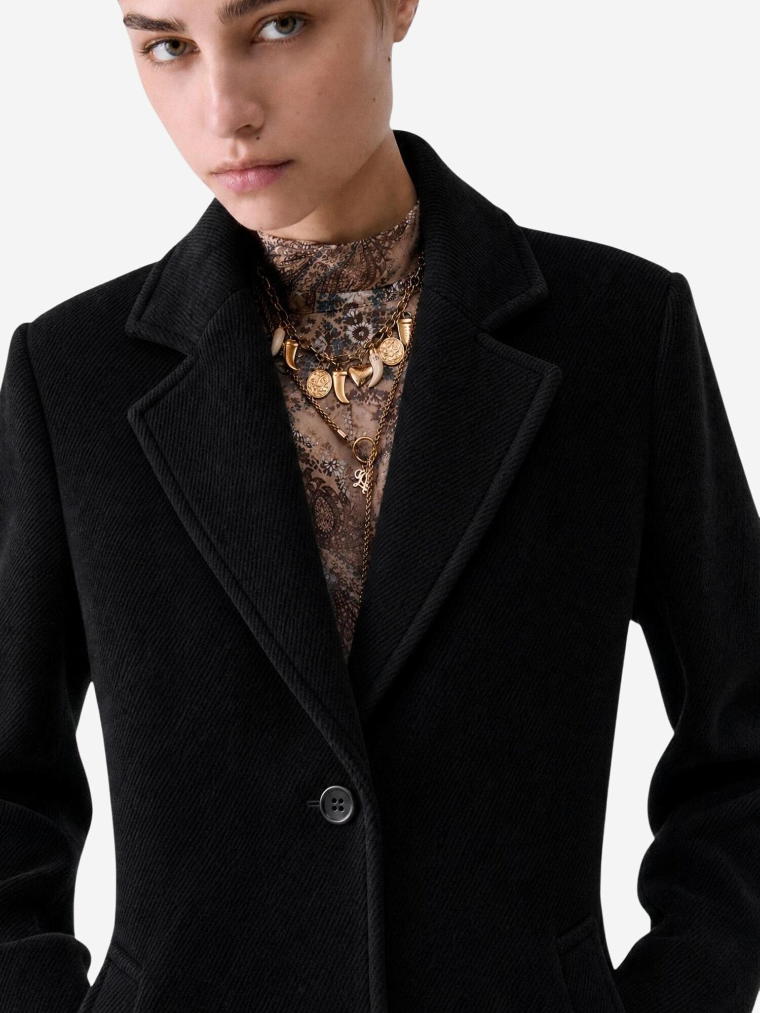 Liu Jo Abrigo de invierno  negro – imagen 3