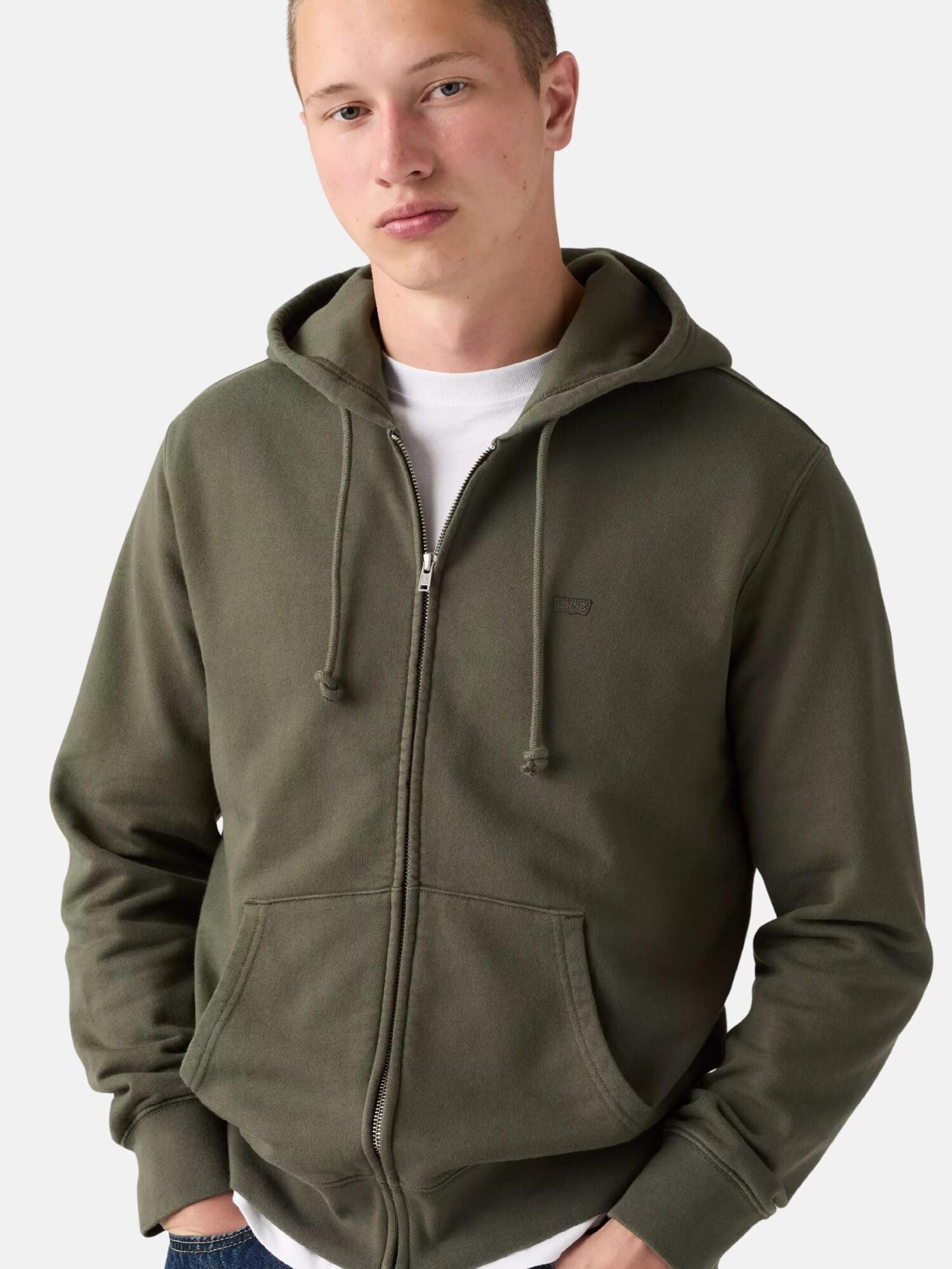 LEVI'S ® Sudadera con cremallera  oliva – imagen 4