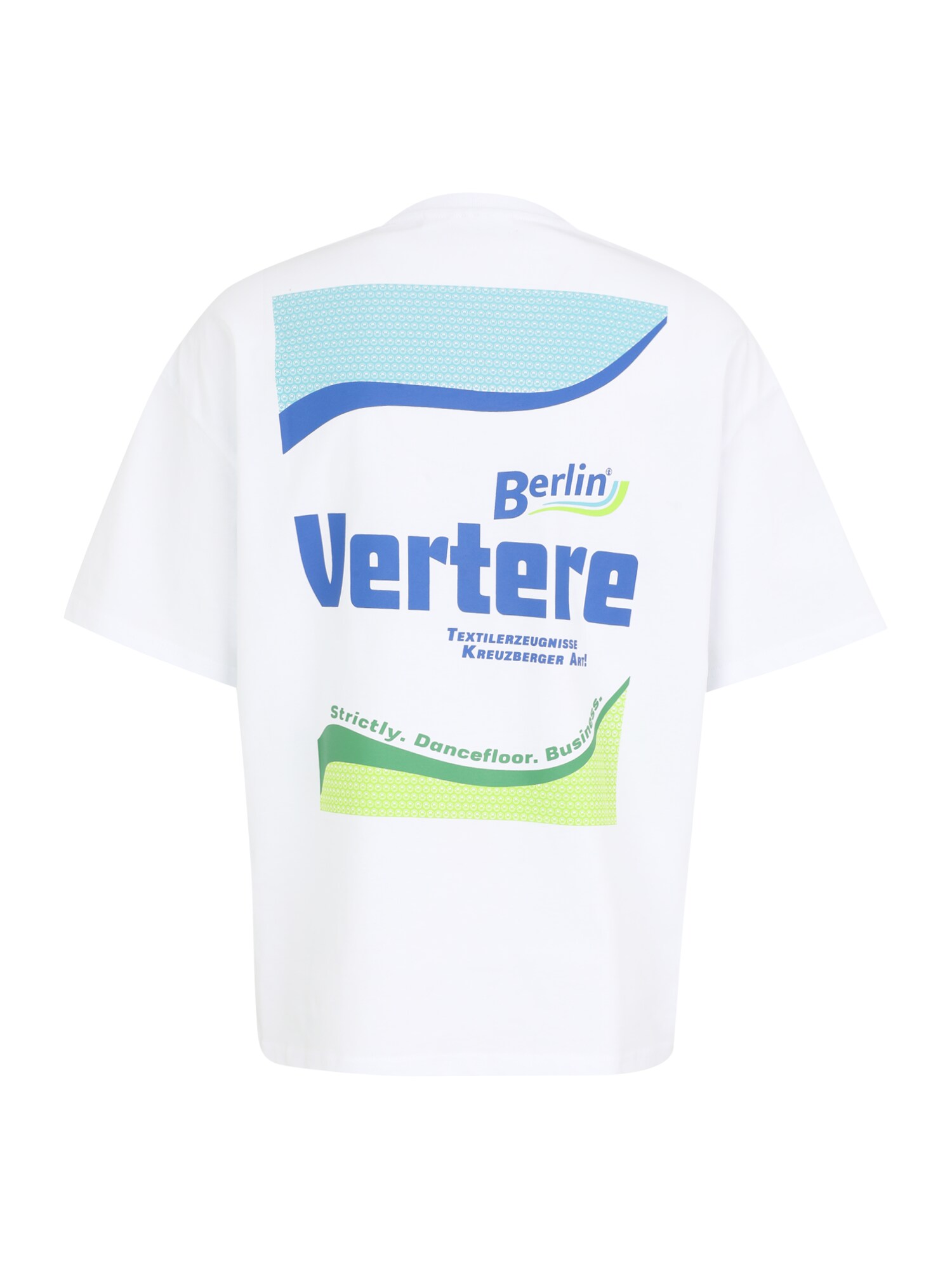 Vertere Berlin Póló 'THIRSTY'  kék / világoskék / zöld / fehér termék 2. képe