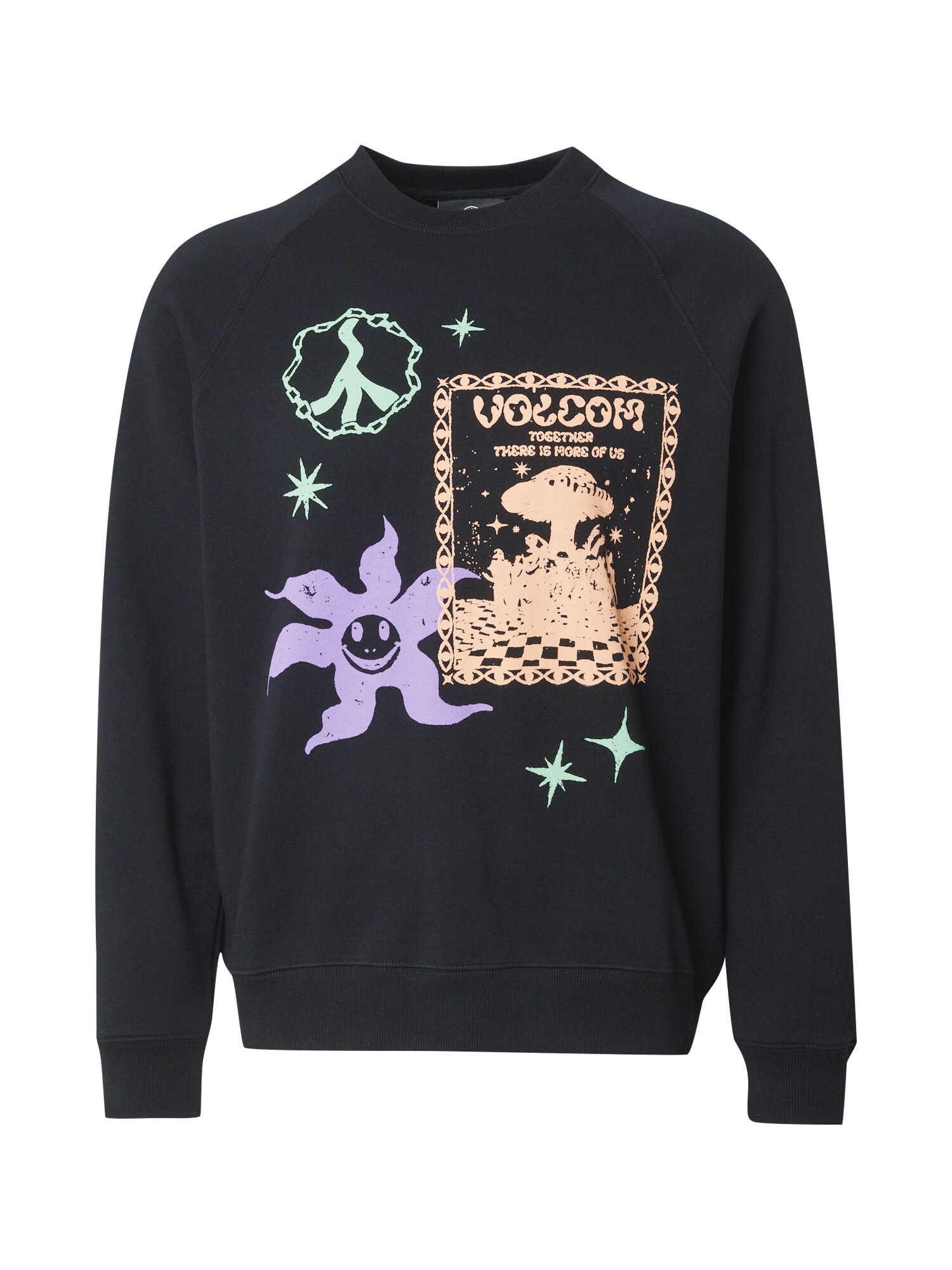 Volcom Tréning póló 'RYGALSKI'  világoszöld / sötétlila / pasztellnarancs / fekete akciós termékkép 1