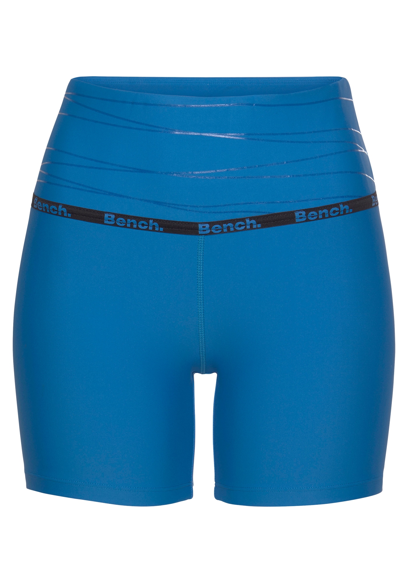 BENCH Функционален панталон  синьо / черно / бяло
