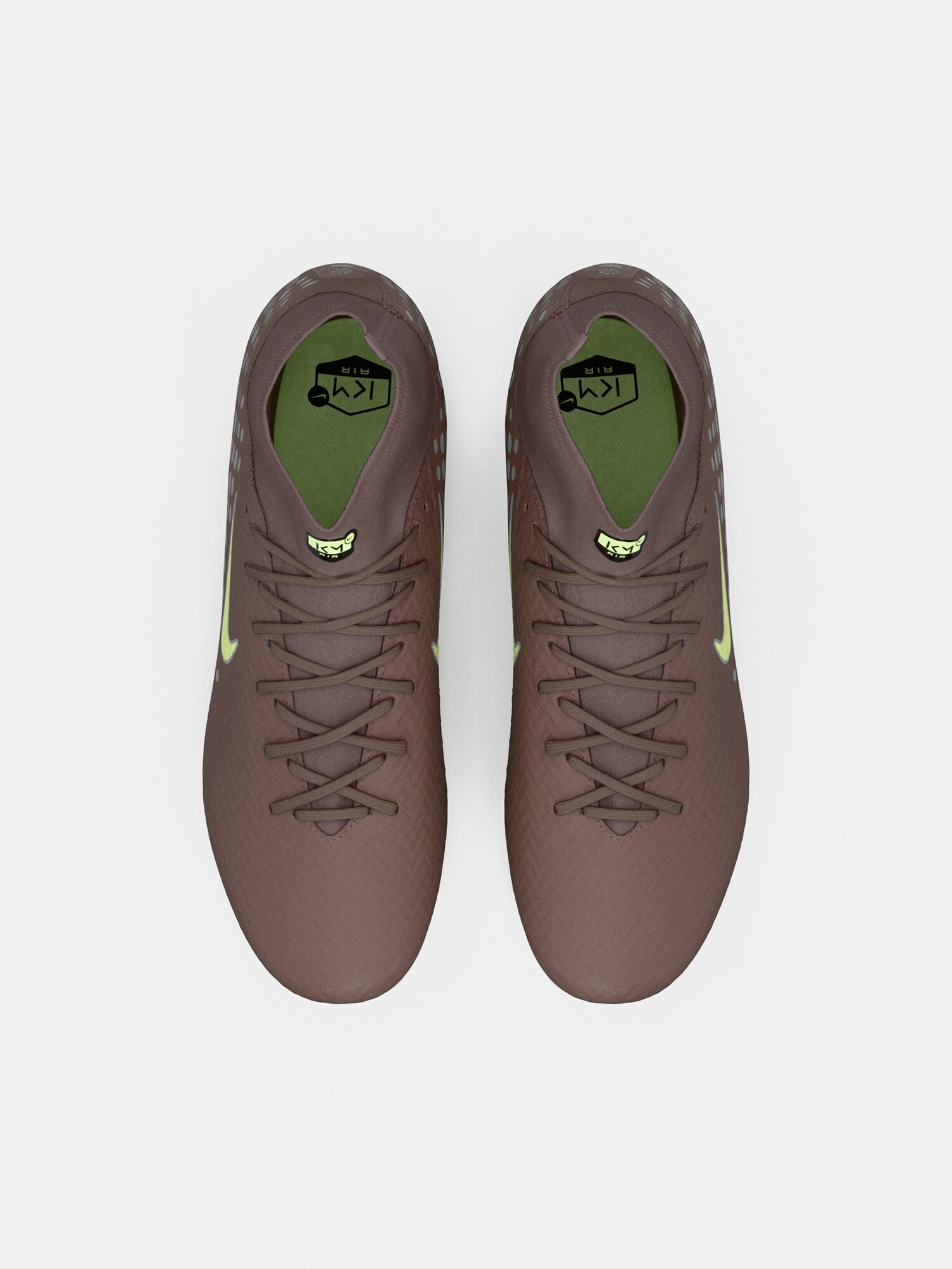 NIKE Kopačky  čokoládová / limetková / sivá (obrázok 3)